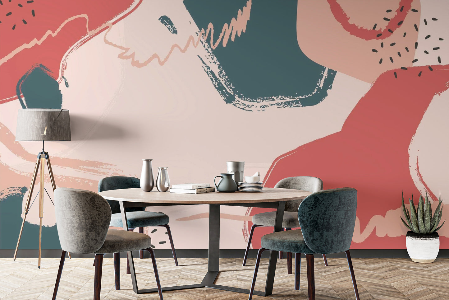 Color Stroke Wallpaper Mural