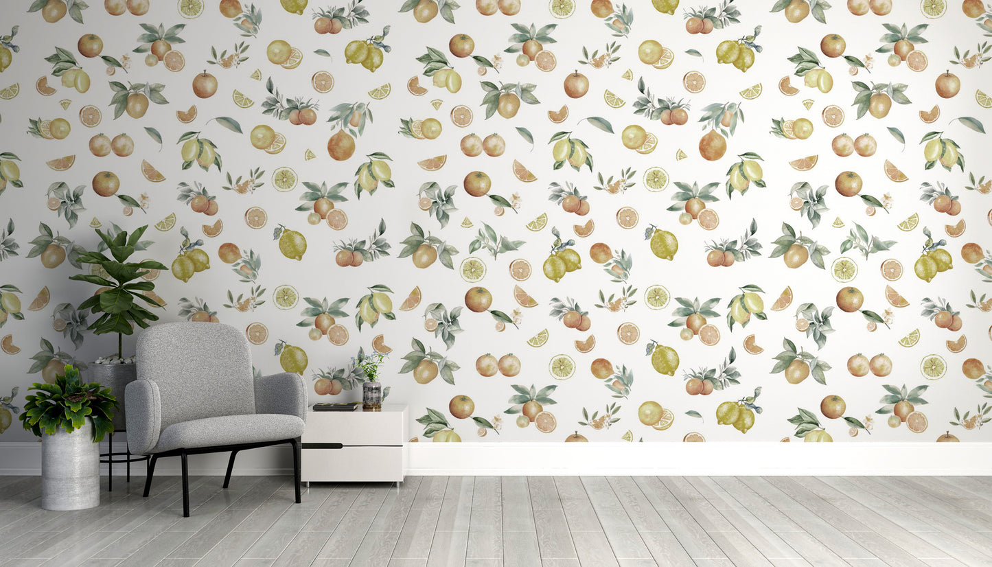 Bright and fresh Summer Citrus Medley Wallpaper