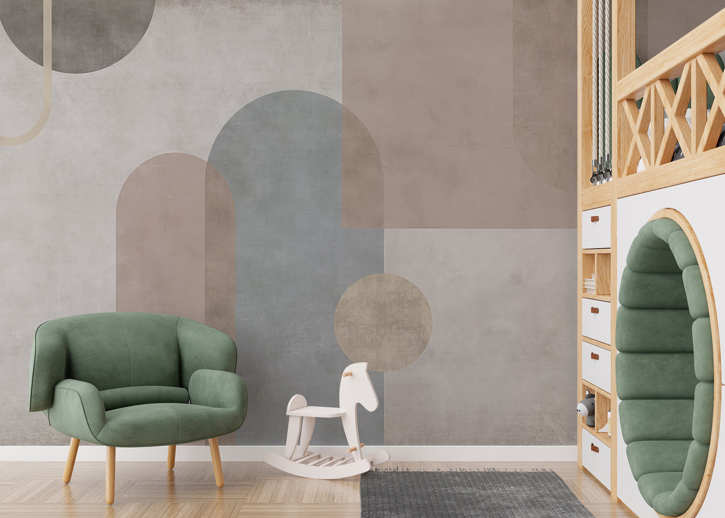 Serene Geometry Wall Mural