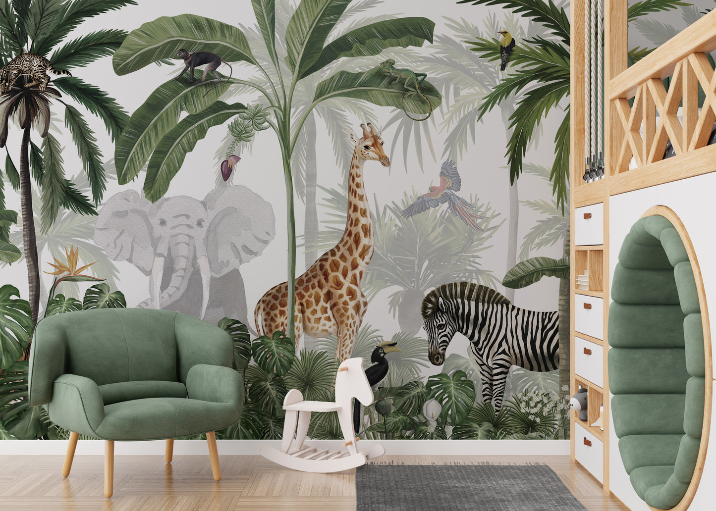 Jungle Jive Mural Wallpaper