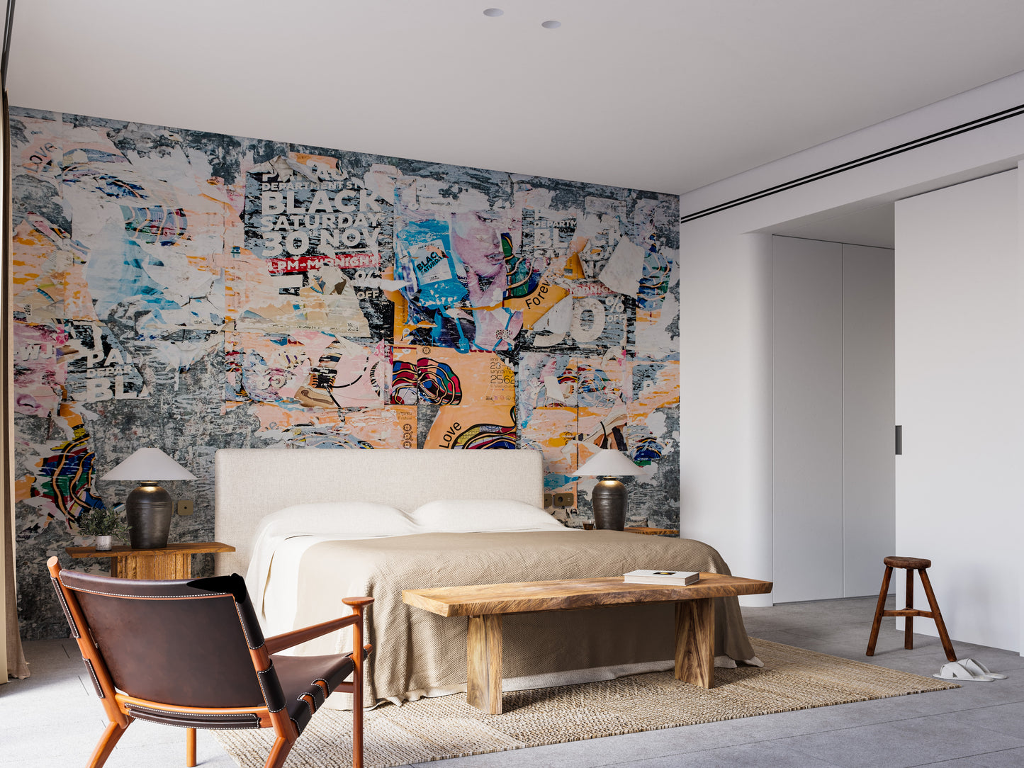 Urban Poster Patchwork Wall Mural