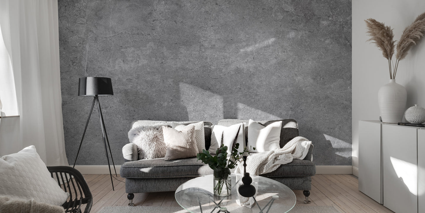 Gray Cement Tile Wall Mural