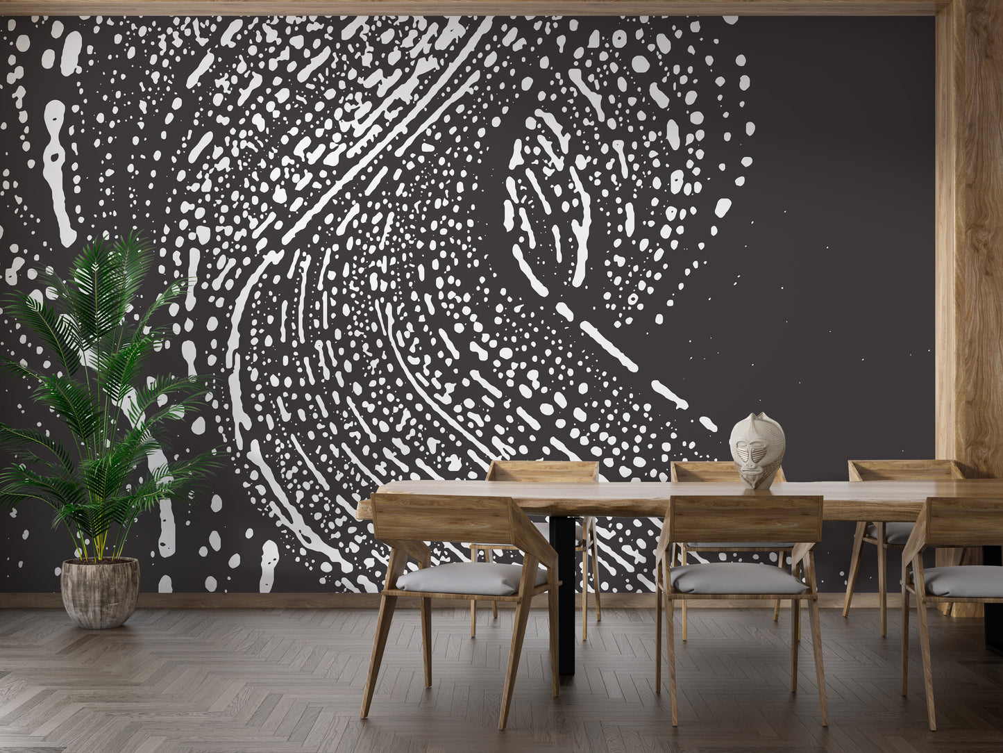 Grey Grunge Effect Artistic Wallpaper Mural