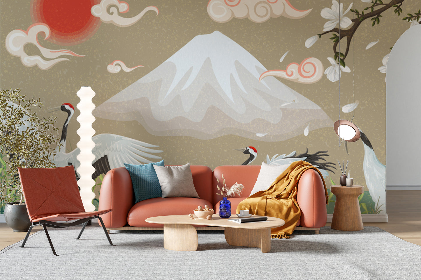 Spring Time Mountainous Wallpaper Mural