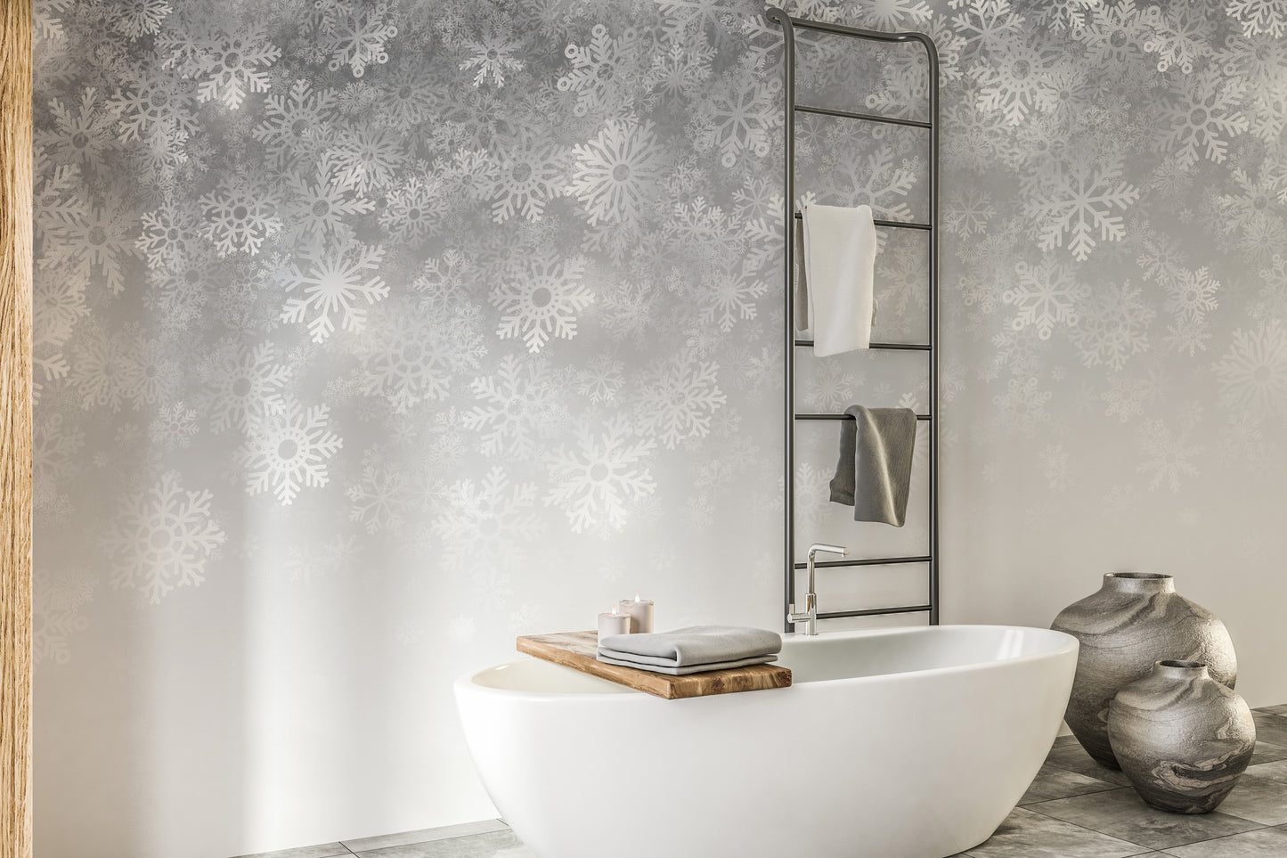 Crystal snowflake wall decor for cozy interiors