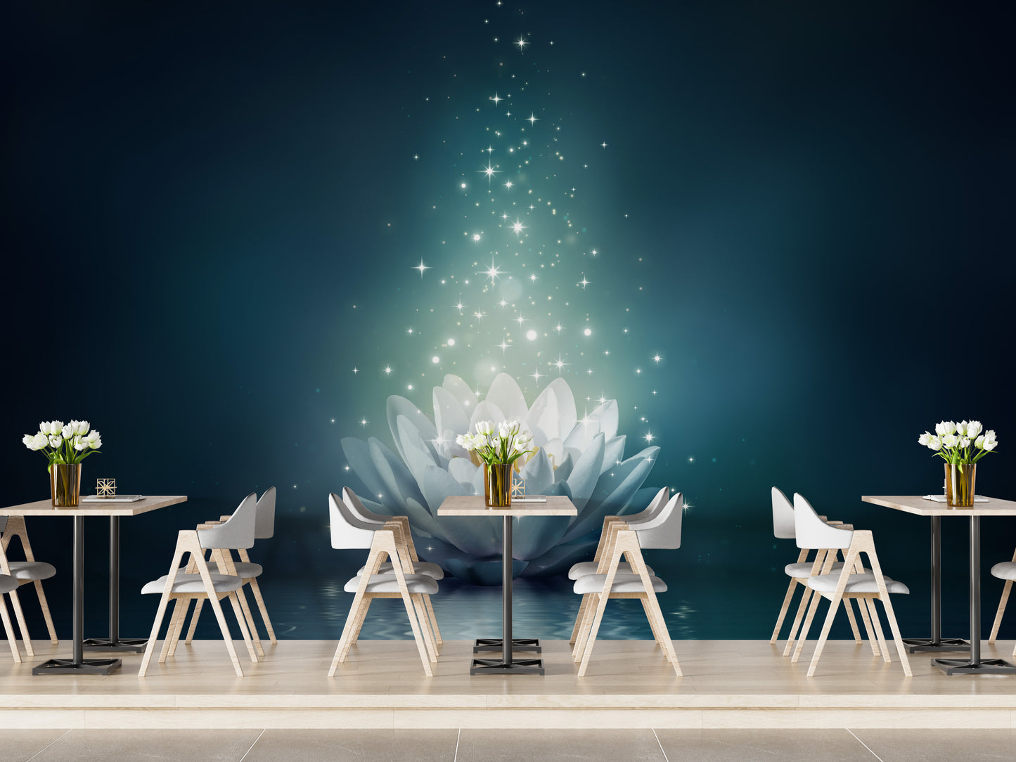 White Lily Wallpaper Mural