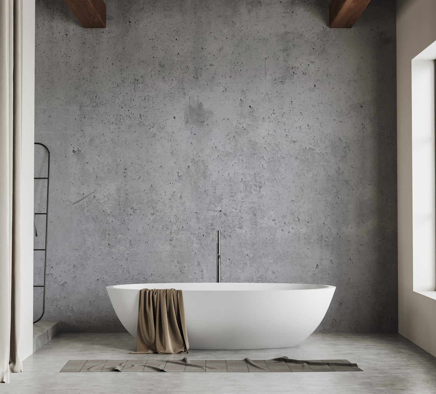 Industrial Gray Color Concrete Wallpaper Mural