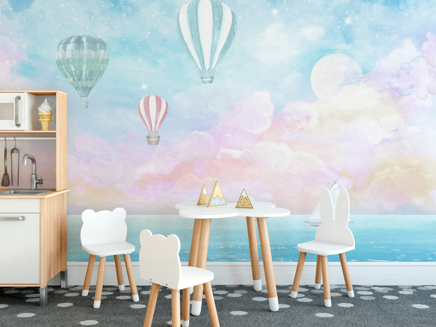 Candy Clouds wallpaper mural