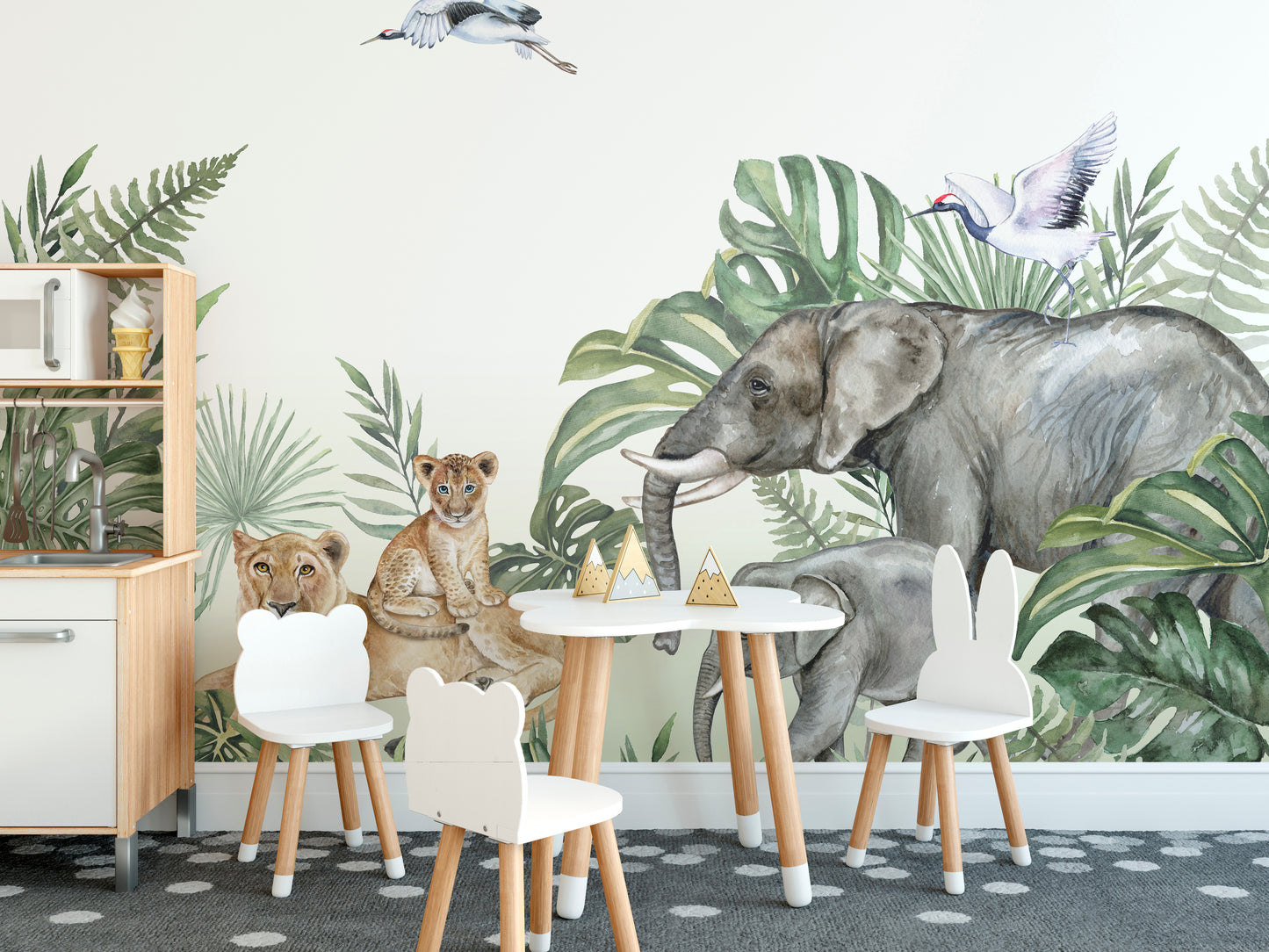 Royal Jungle Safari Wallpaper Murals