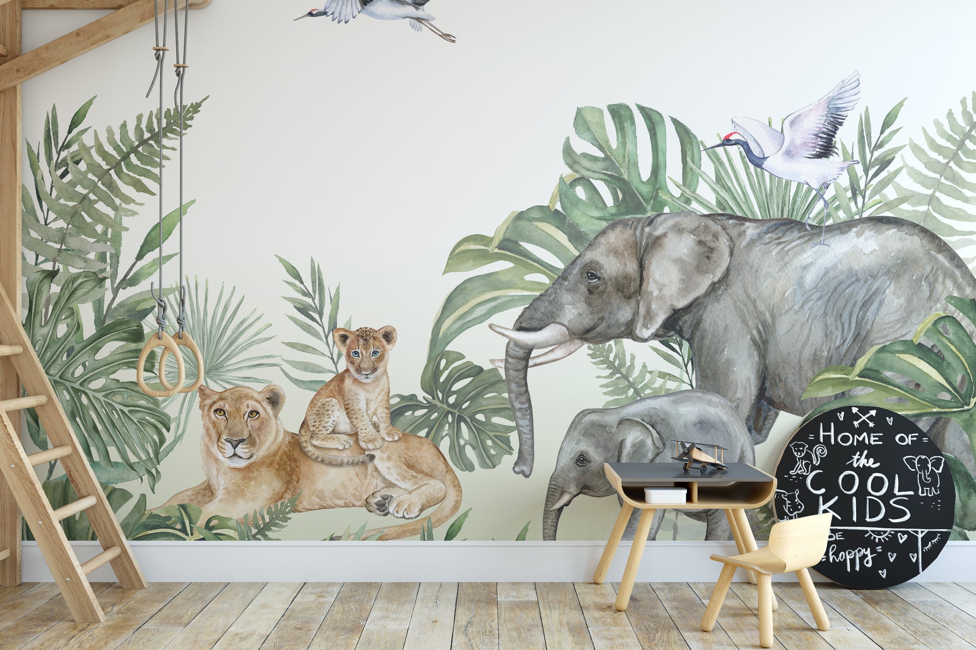 Royal Jungle Safari Wallpaper for Living Room Decor