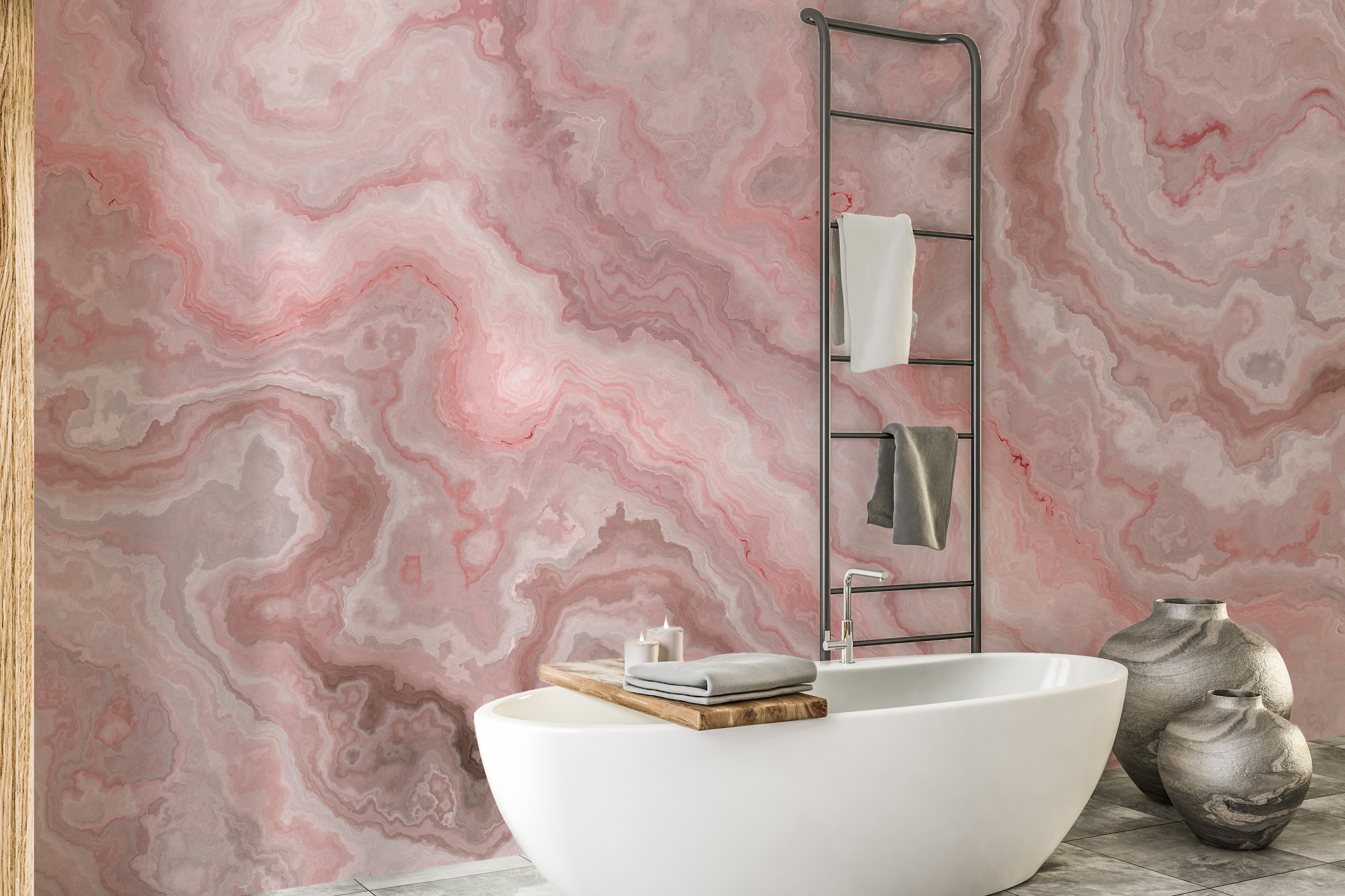 Elegant premium pink onyx wallpaper design
