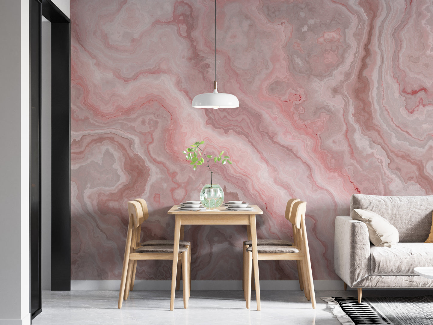 Premium Pink Onyx Wallpaper mural