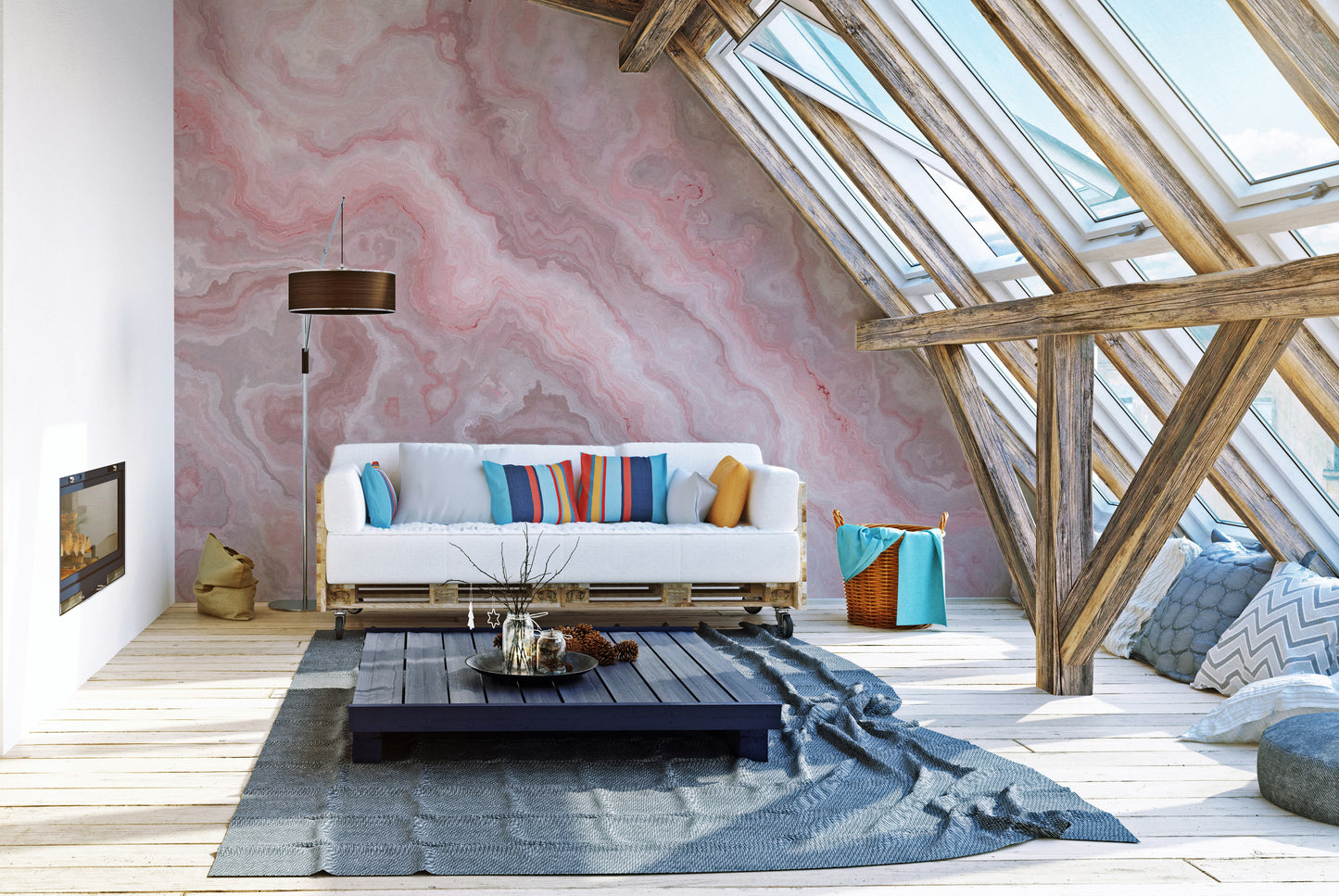 Premium Pink Onyx Wallpaper mural