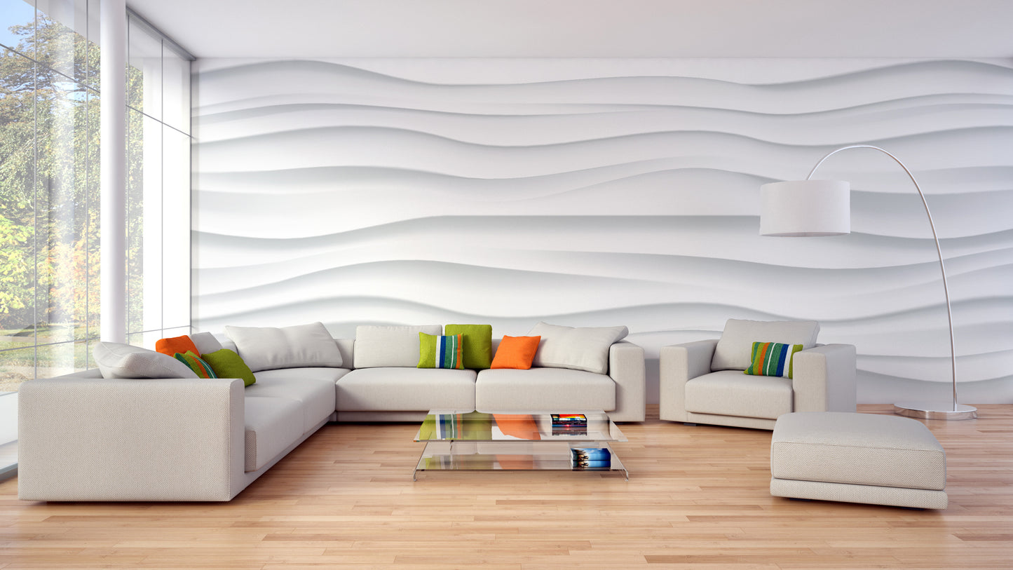 Wave Motif Wallpaper Mural