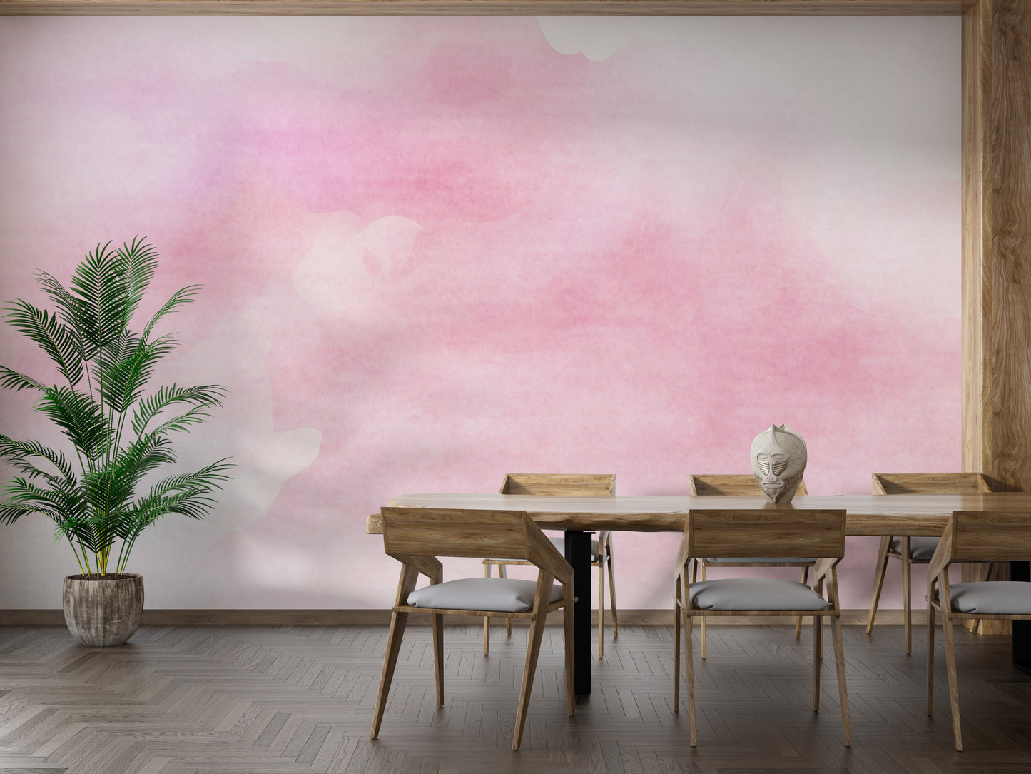 Pink Watercolor Wallpaper Murals