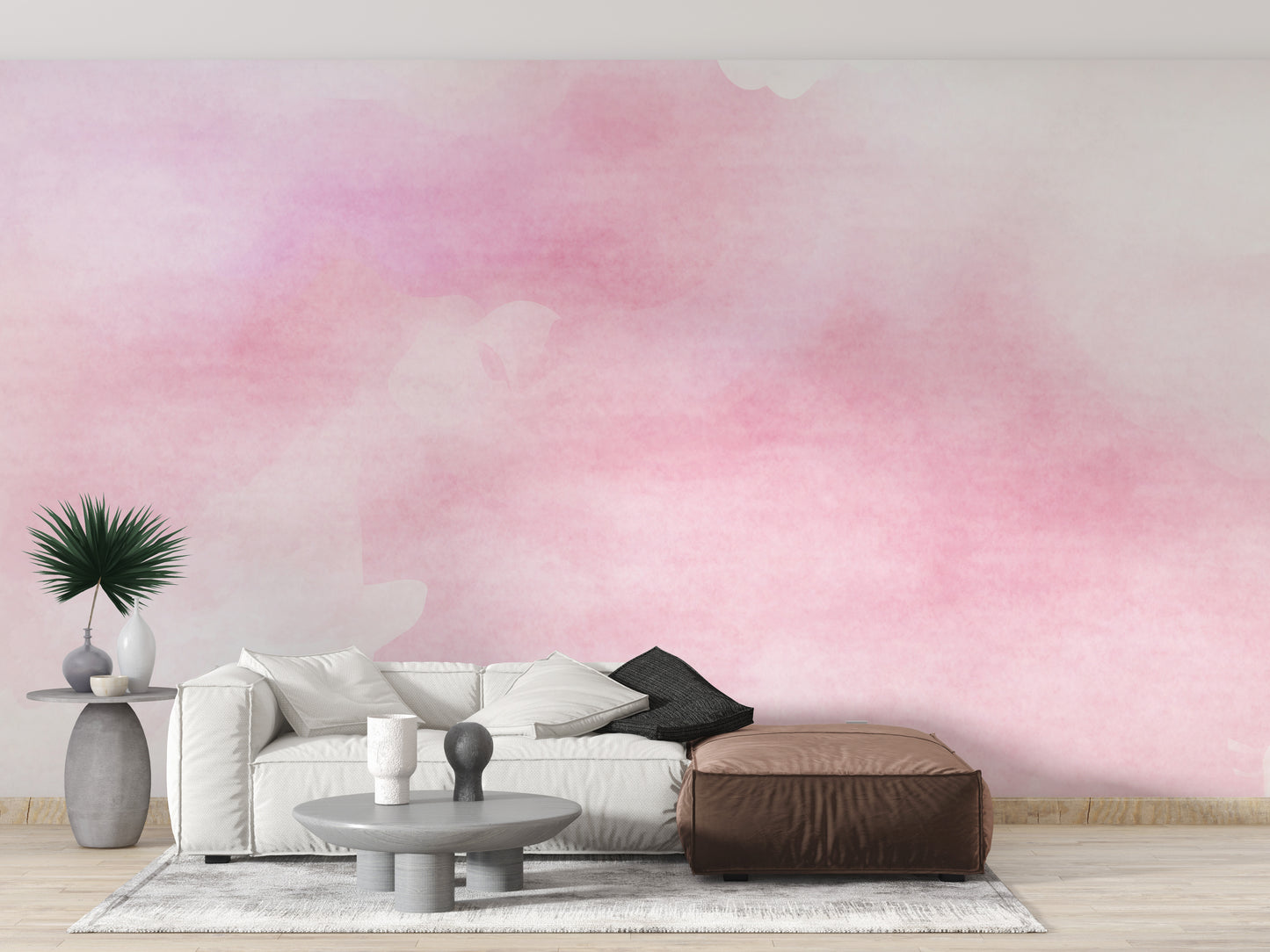 Pink Watercolor Wallpaper Murals