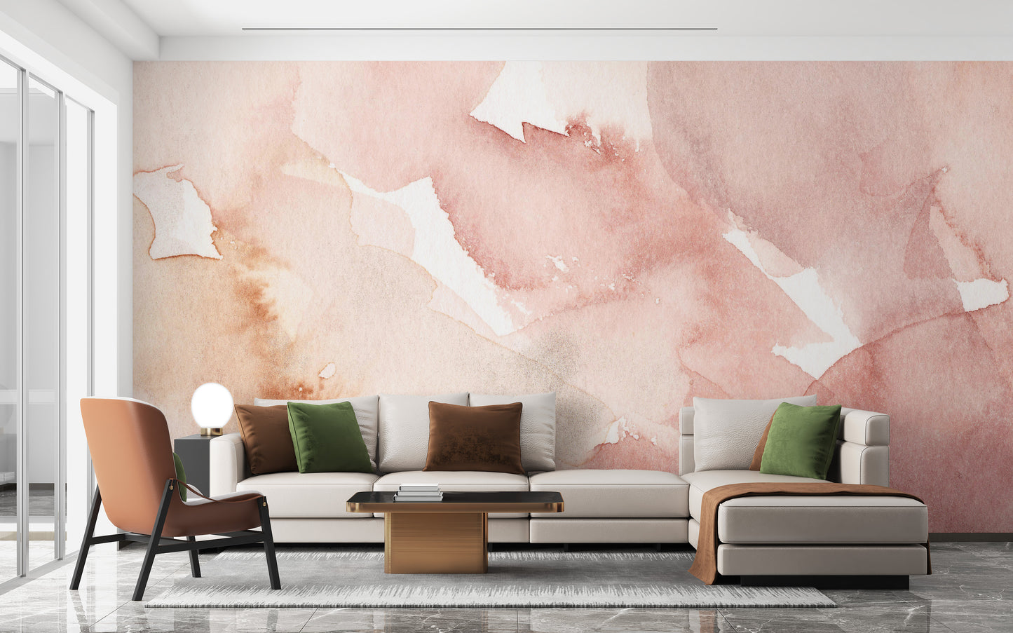 Soft Pink Delicate Artistic Wallpaper