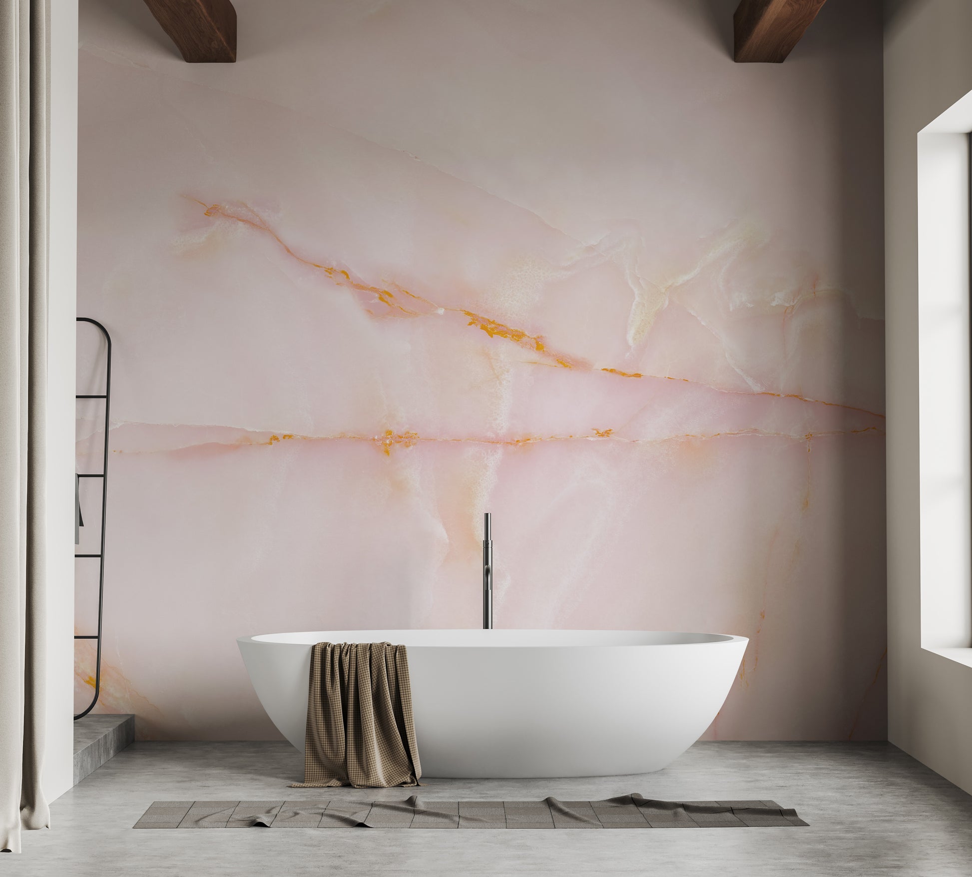 Pink Onyx Marble Stone Wallpaper for Luxurious Interiors