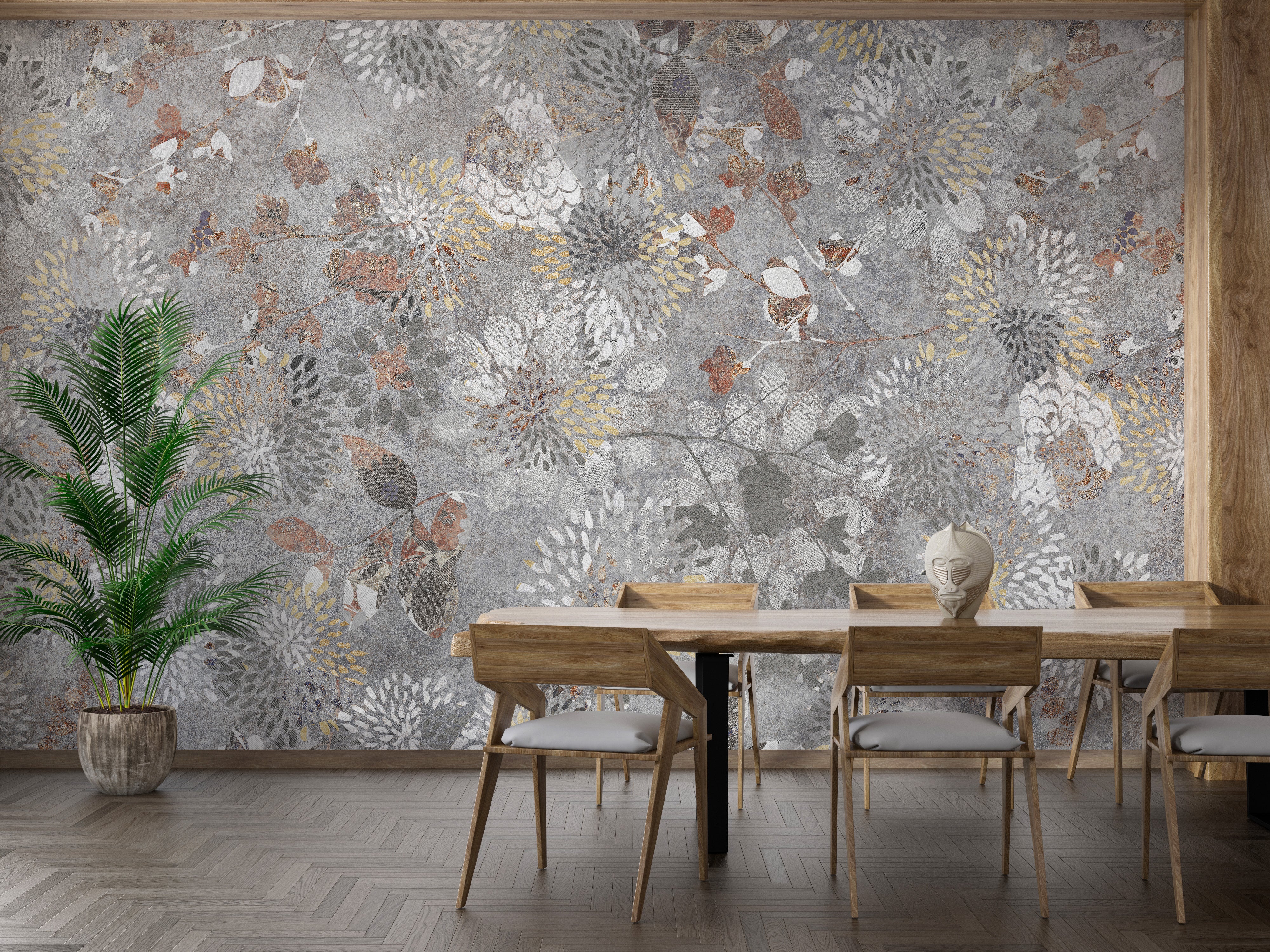 Beautiful flower wallpaper for a cozy home ambiance