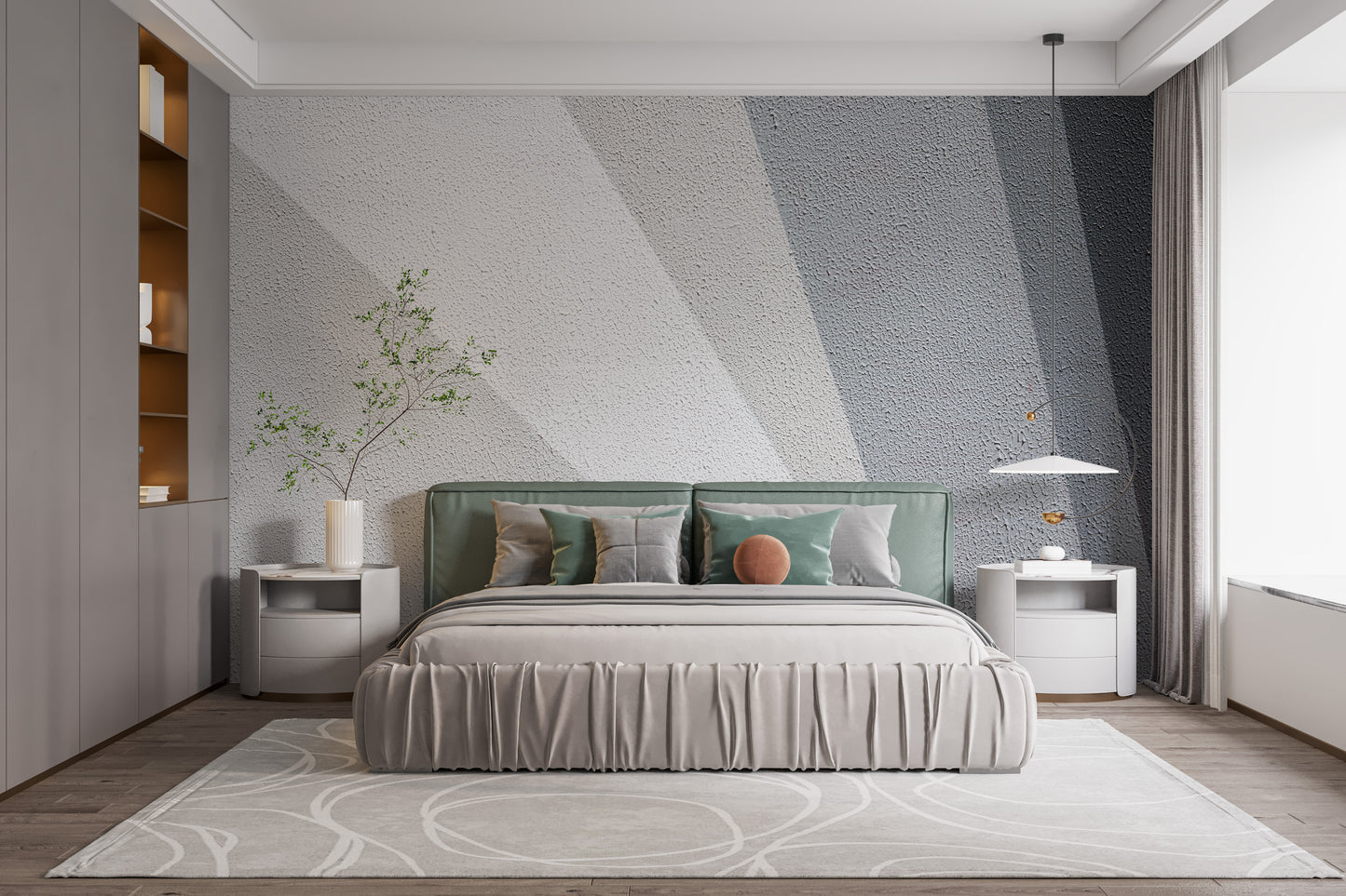 Gray Concrete Wallpaper Mural