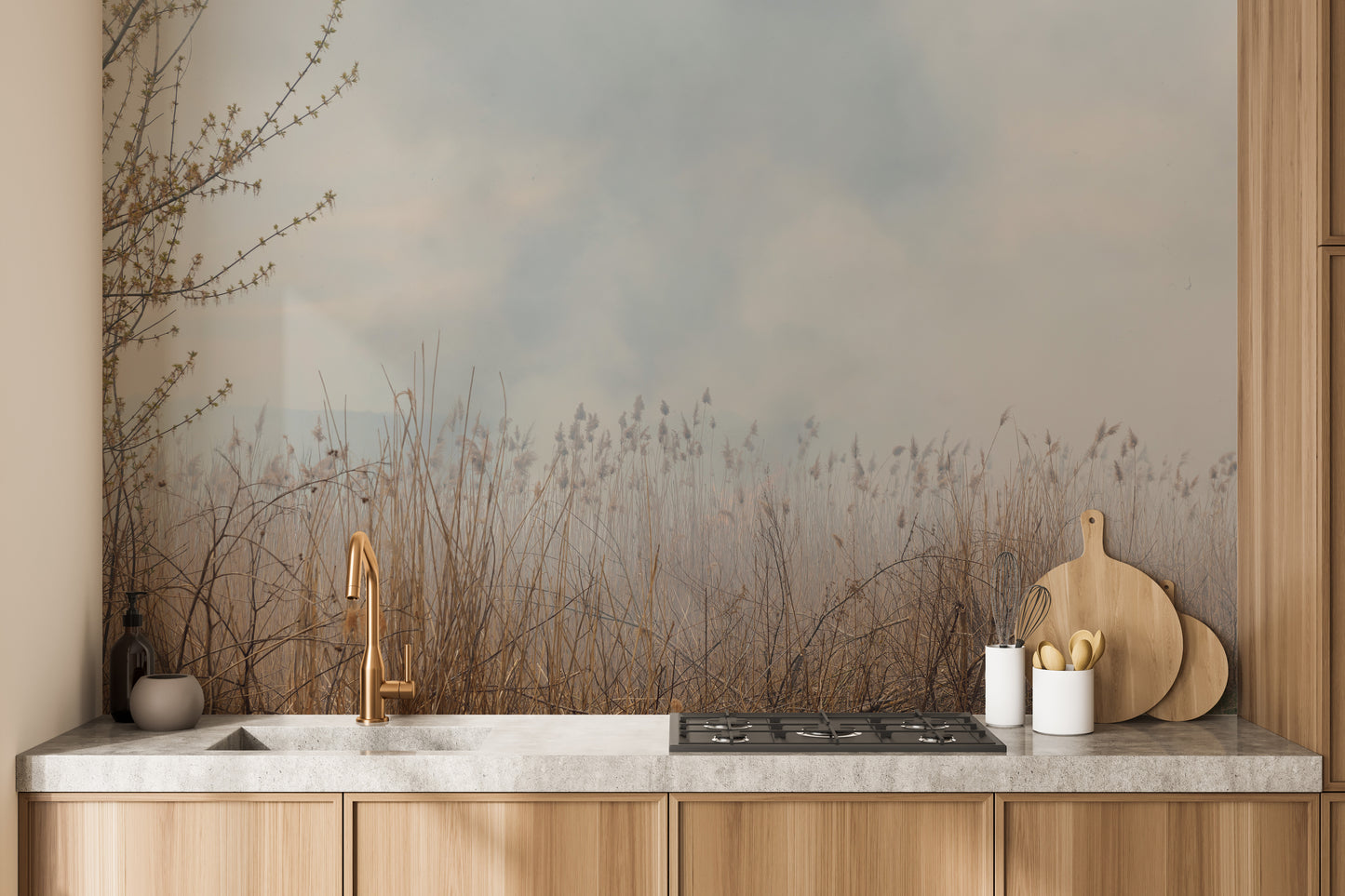 Natural Reeds Wallpaper Murals