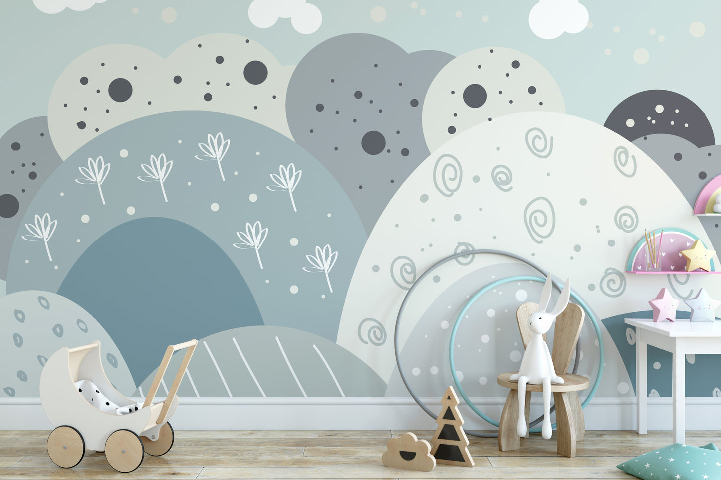 Children Mountain Wallpaper Mural