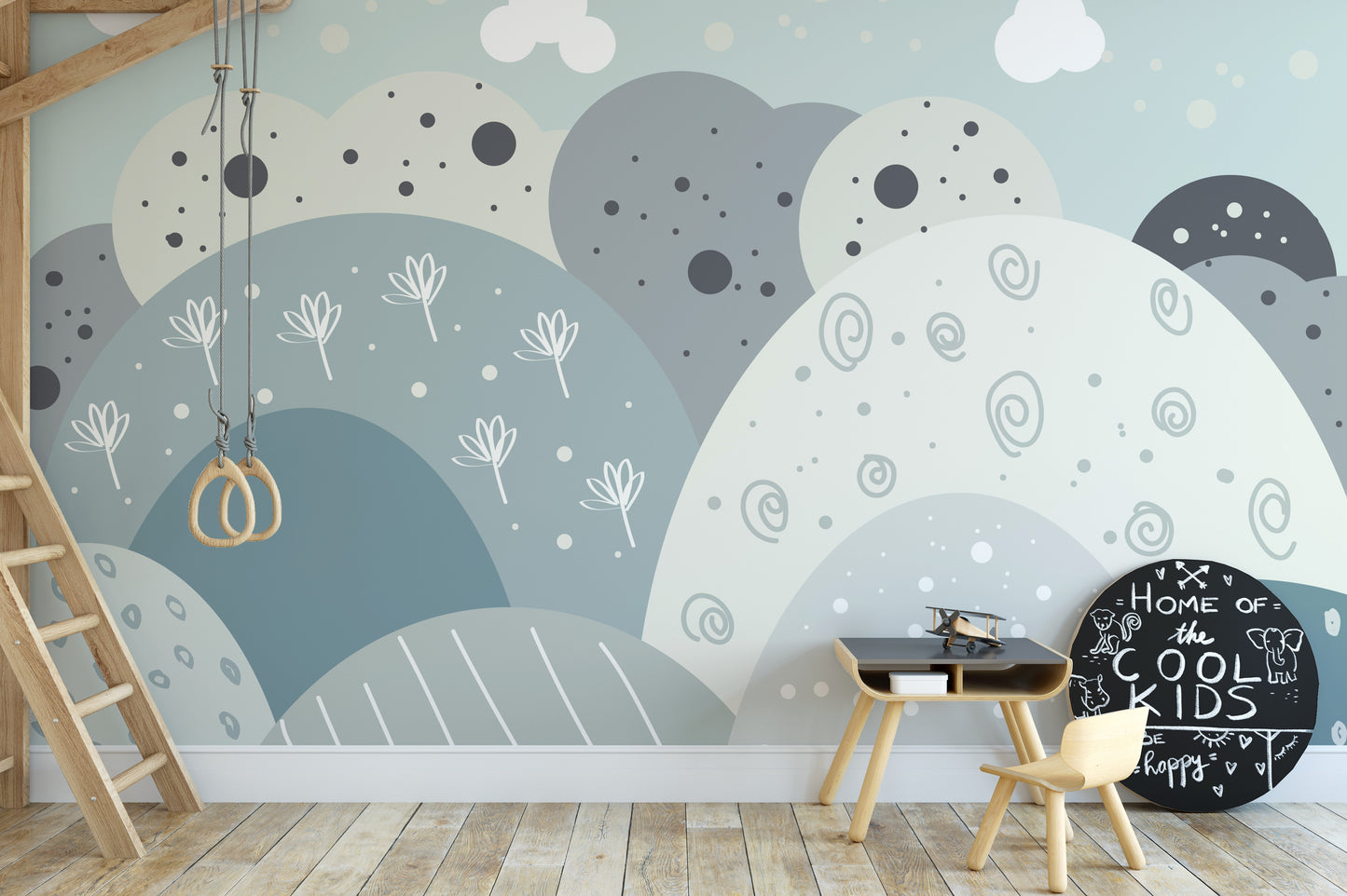 Children Mountain Wallpaper Mural