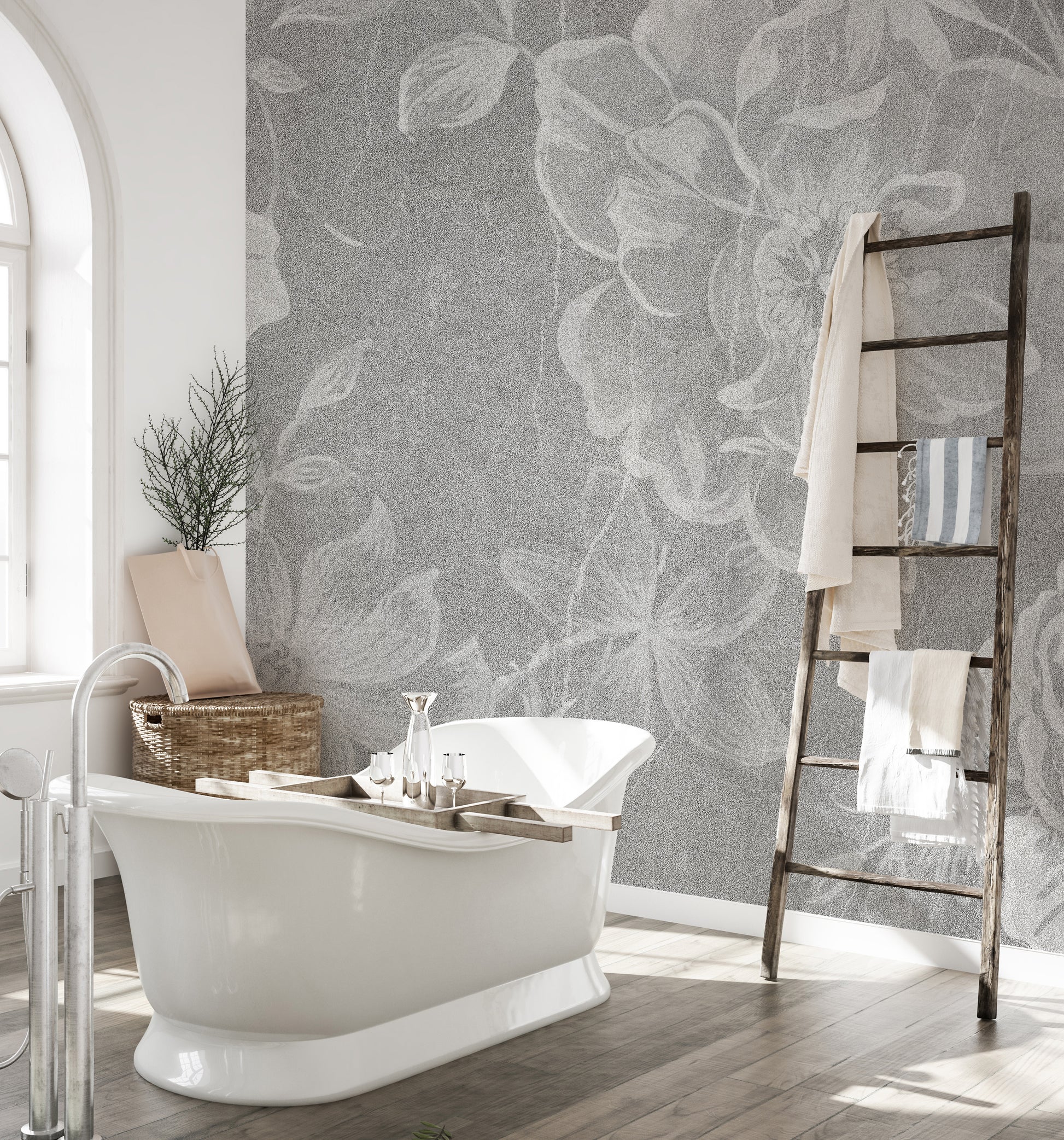 Vintage floral wallpaper for classic charm