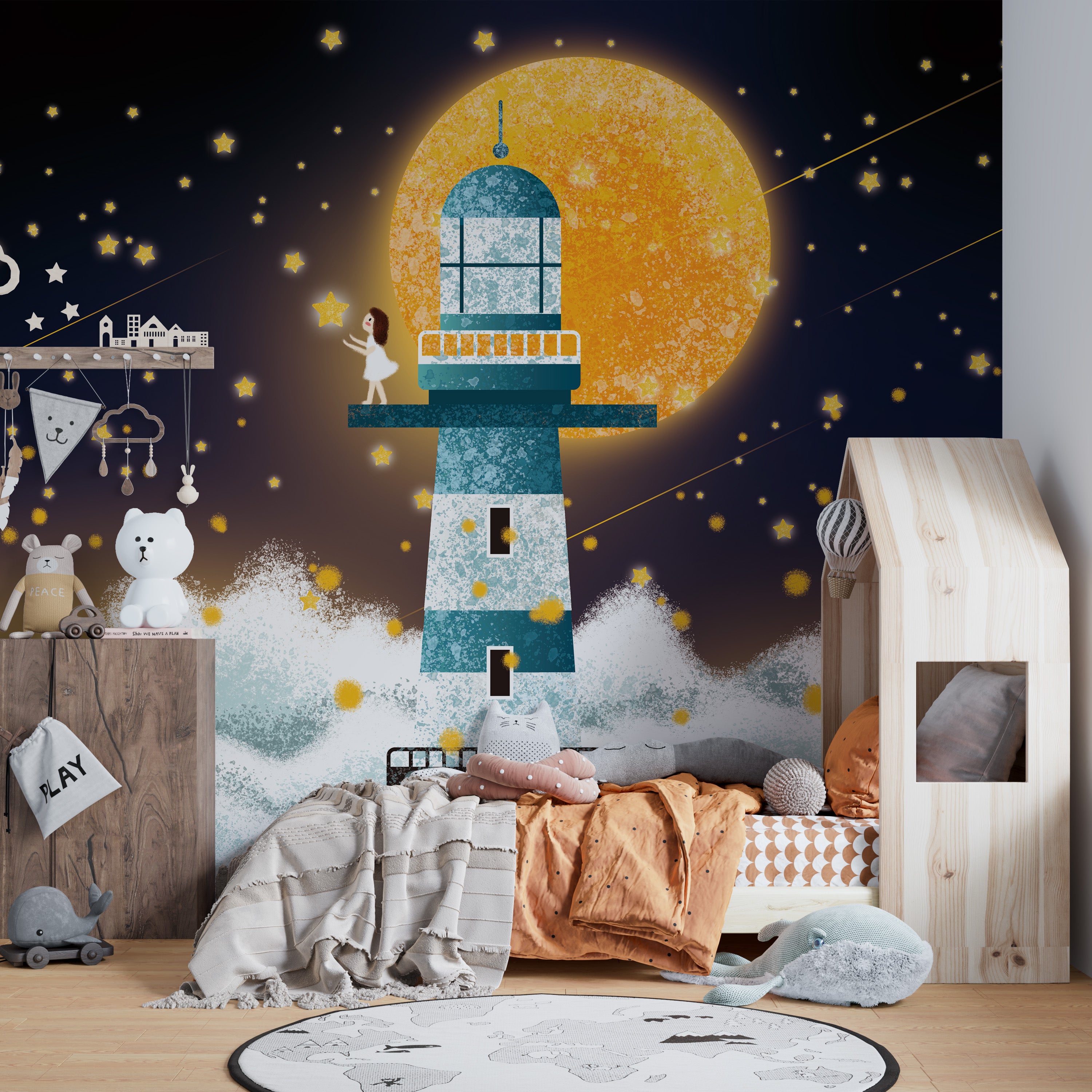 Moonlight Art Wallpaper Murals - Giffywalls