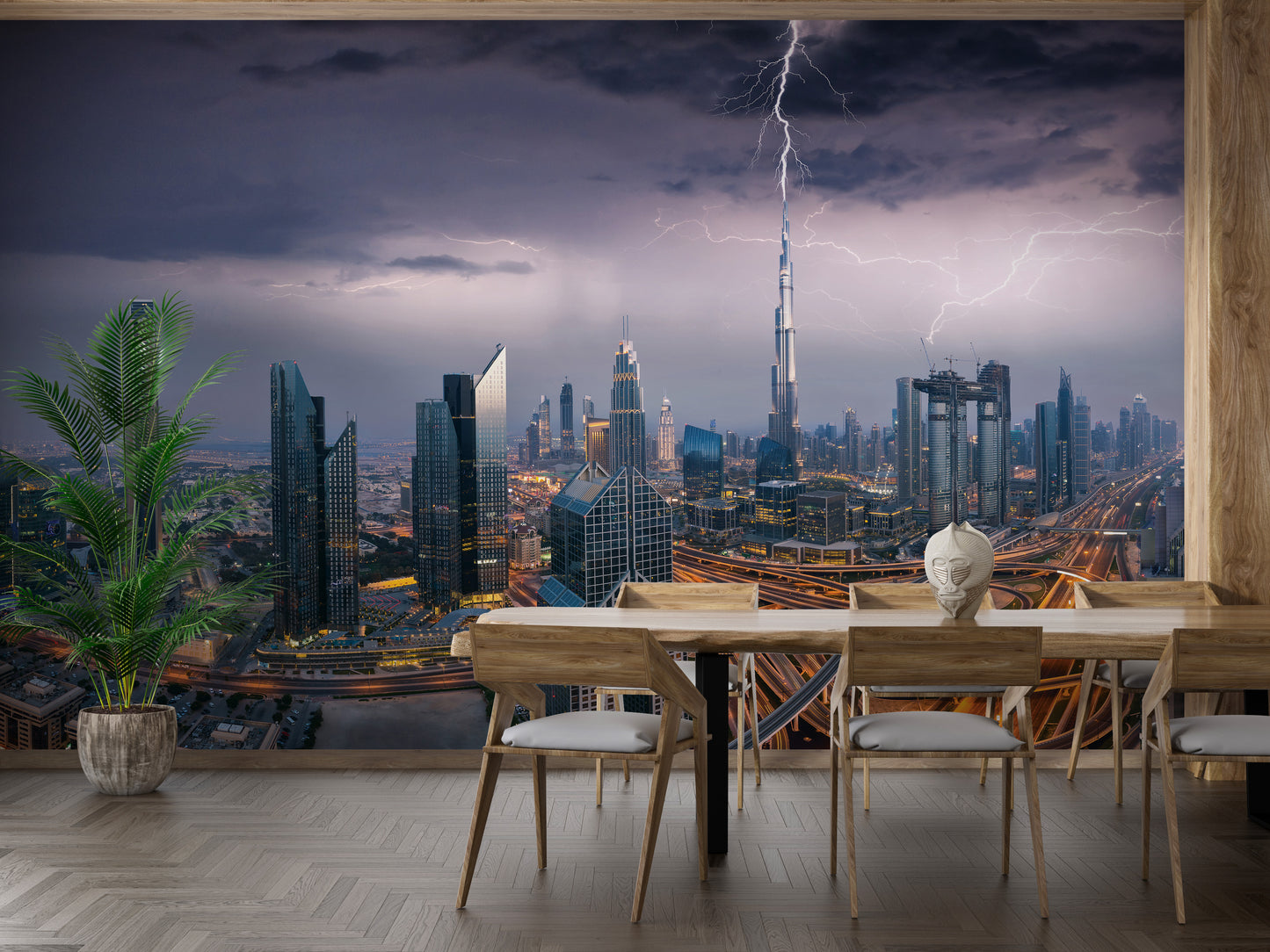 Dubai Skyline Wallpaper Mural