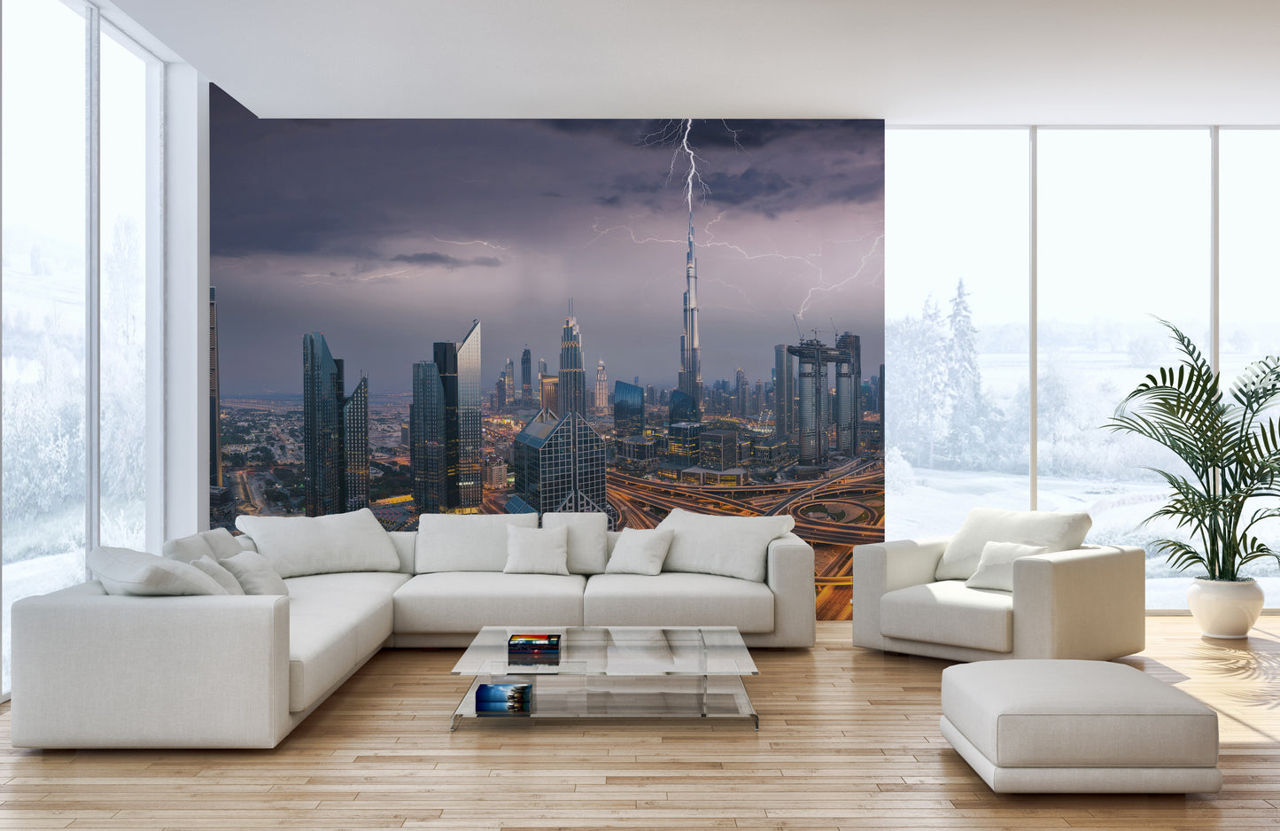 Dubai Skyline Wallpaper Mural