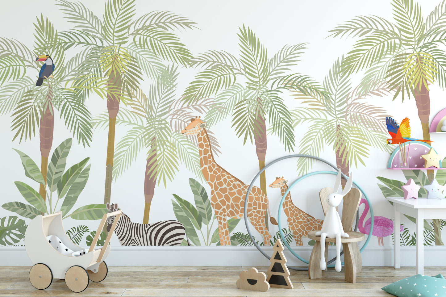 Safari Wild Animals Wallpaper Murals