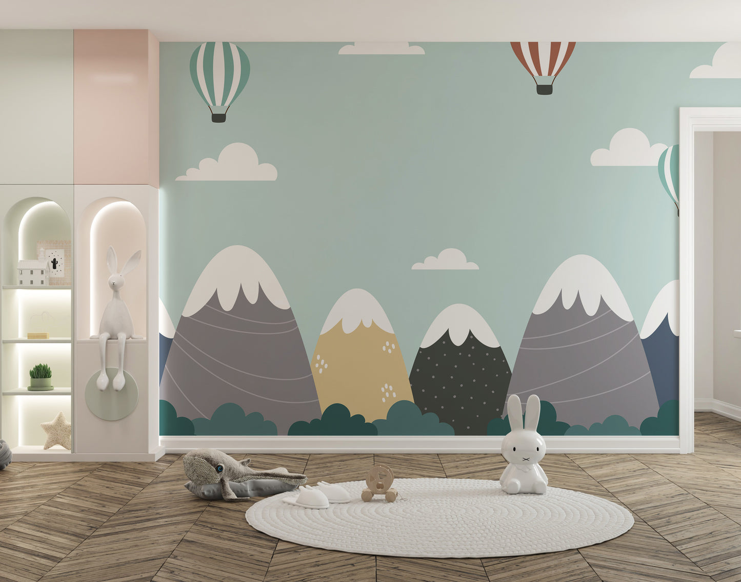 Abstract Mountain Wallpaper Mural