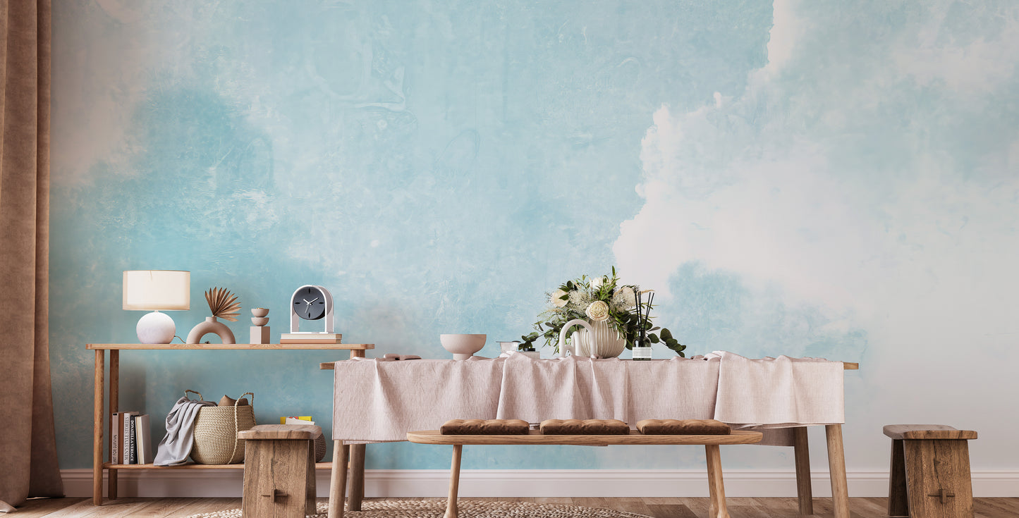 Watercolor Sky Clouds Wallpaper Murals