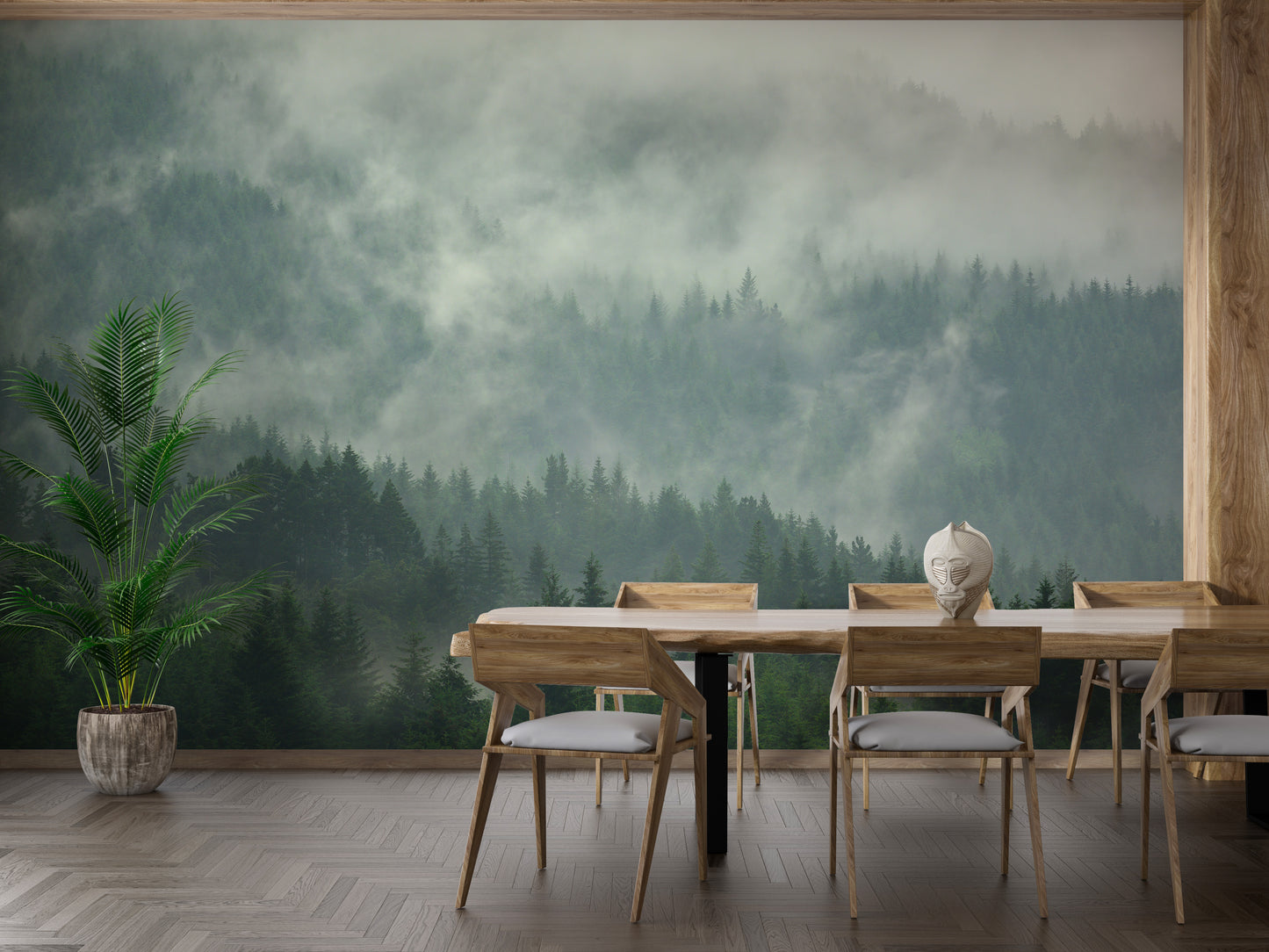 pine tree murals inspire relaxation daily