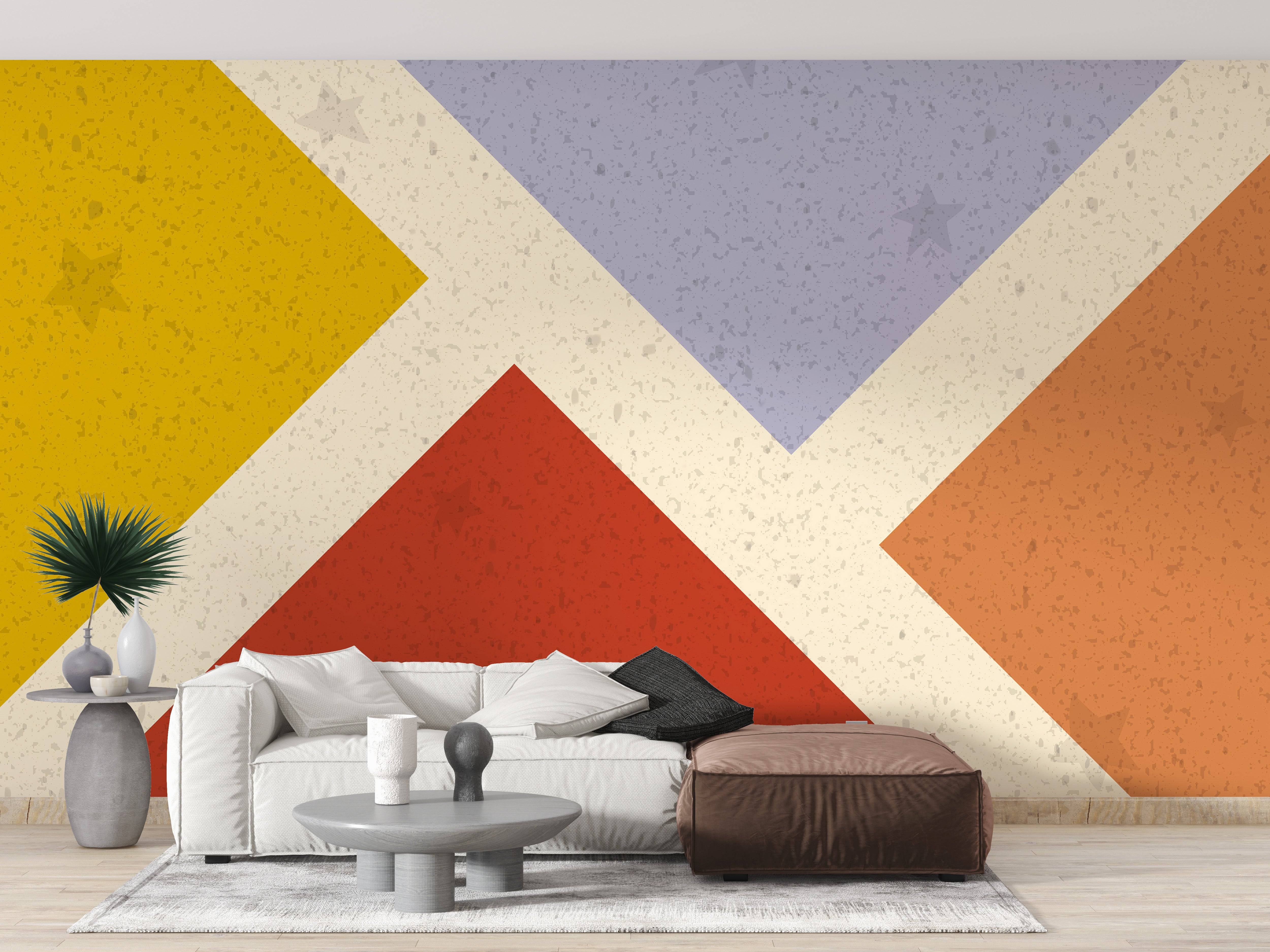 Retro meets modern square wallpaper