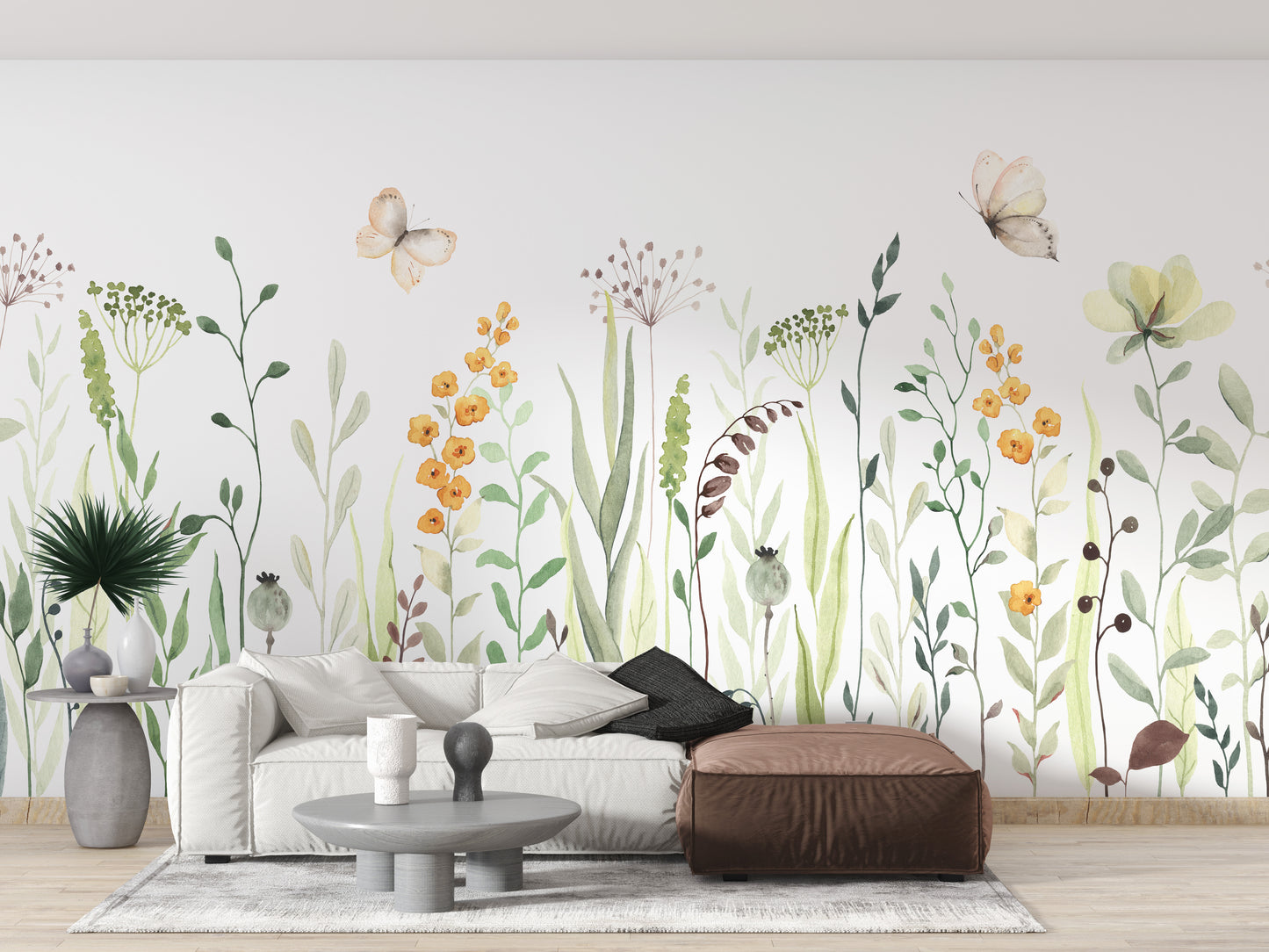 Watercolor Flower Wallpaper Murals