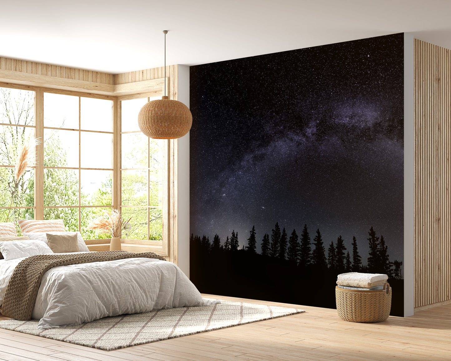 Milky Way Starry Night Wallpaper Mural