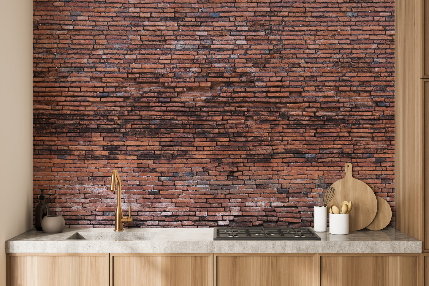 Old Rustic Brick Wall Wallpaper Murals