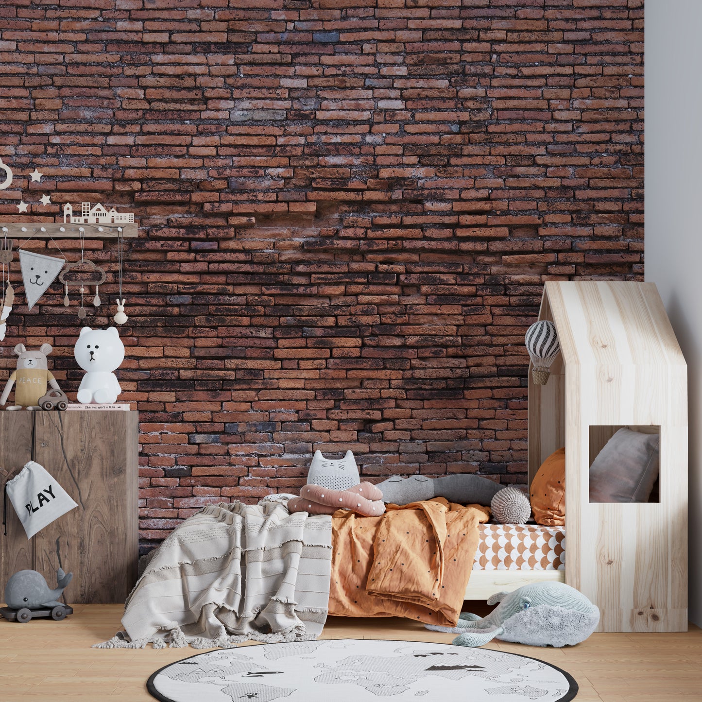 Old Rustic Brick Wall Wallpaper Murals