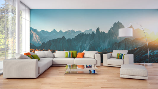 Dolomites Alps Rocky Mountain Range Wallpaper Murals