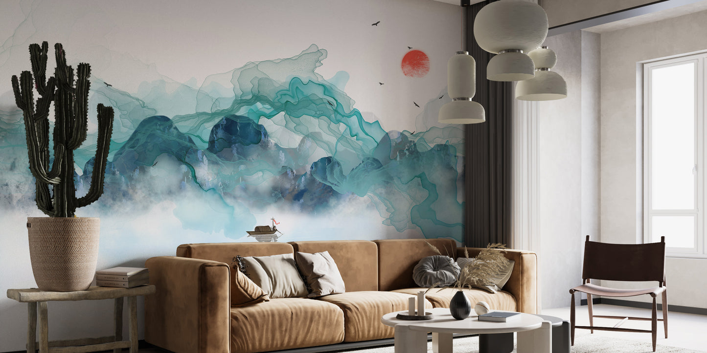 Artistic Mural for Living Room
