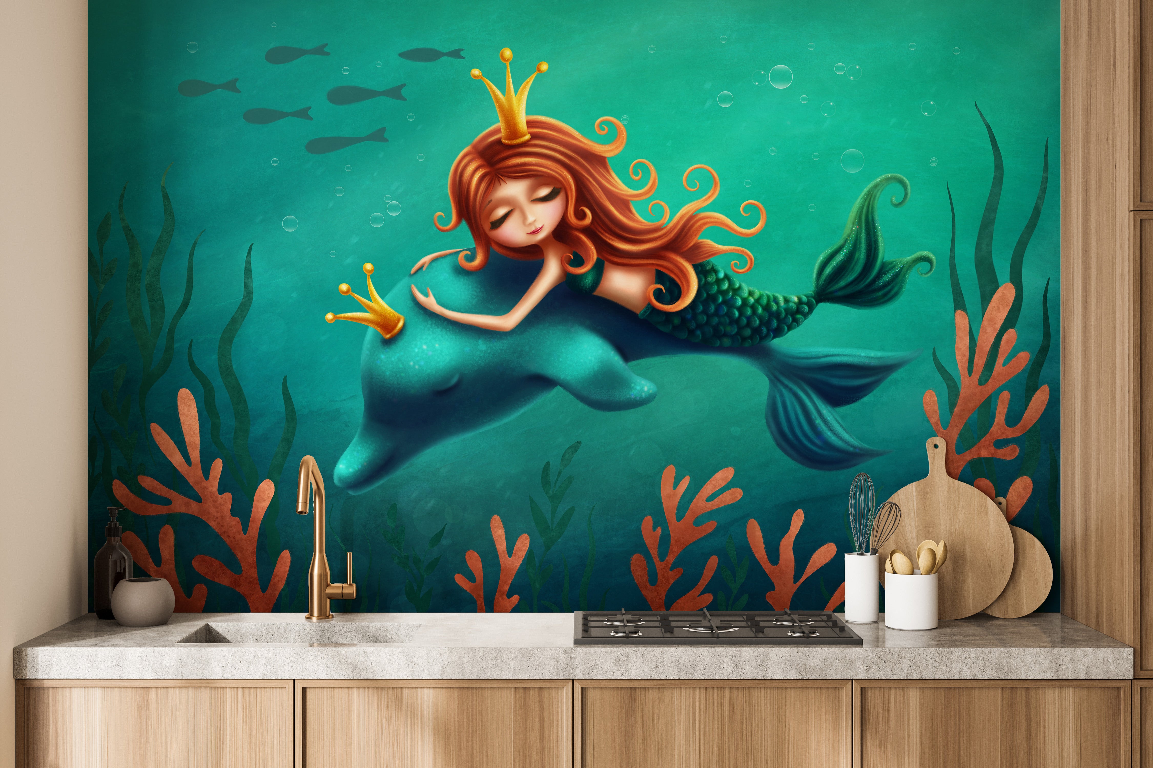 Mermaid Adventure Wall Mural
