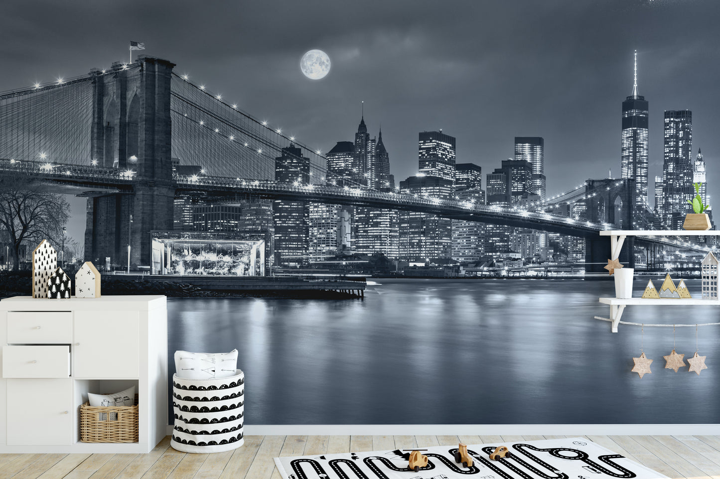 New York City Night View Wallpaper Murals