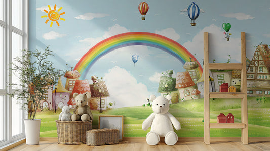 Kids Cityscape Wallpaper Design