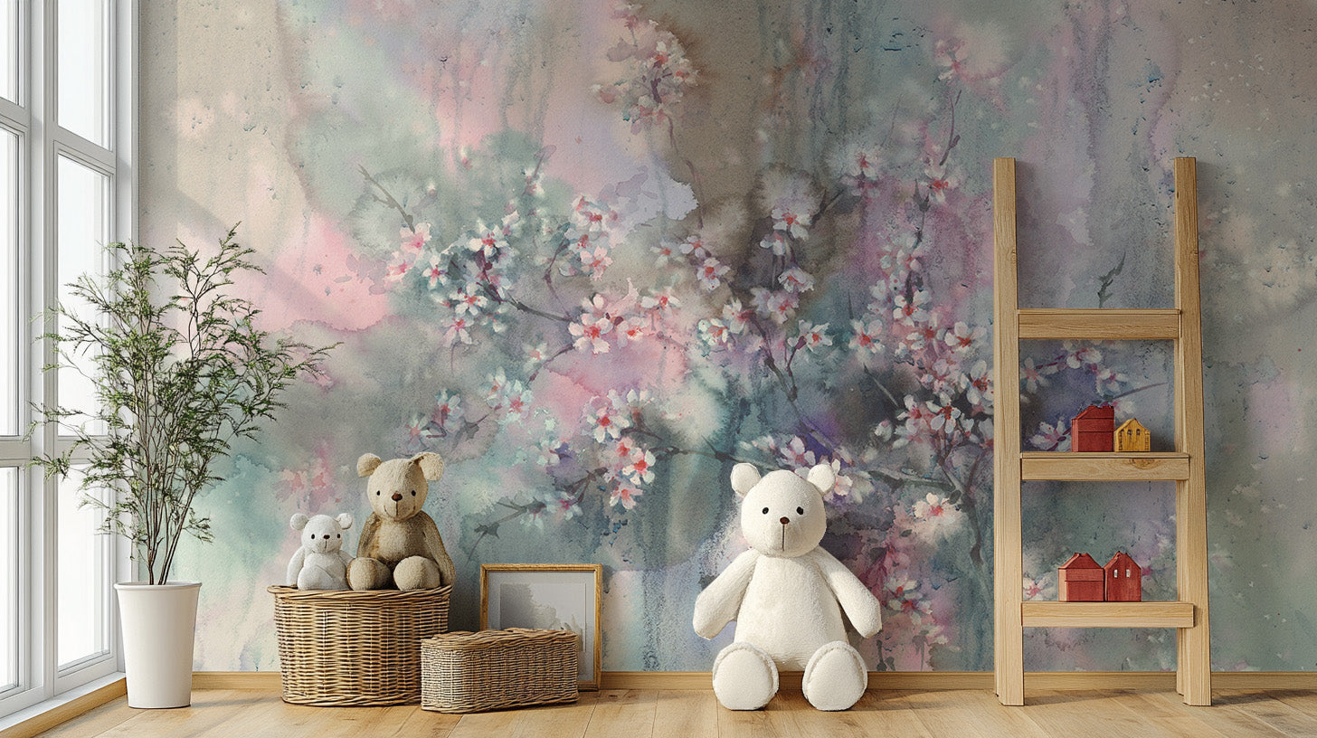 Watercolor Cherry Blossom Wallpaper
