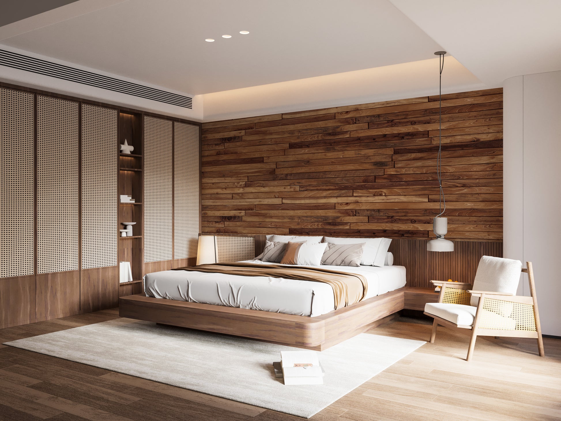 Natural Wood Wall Mural