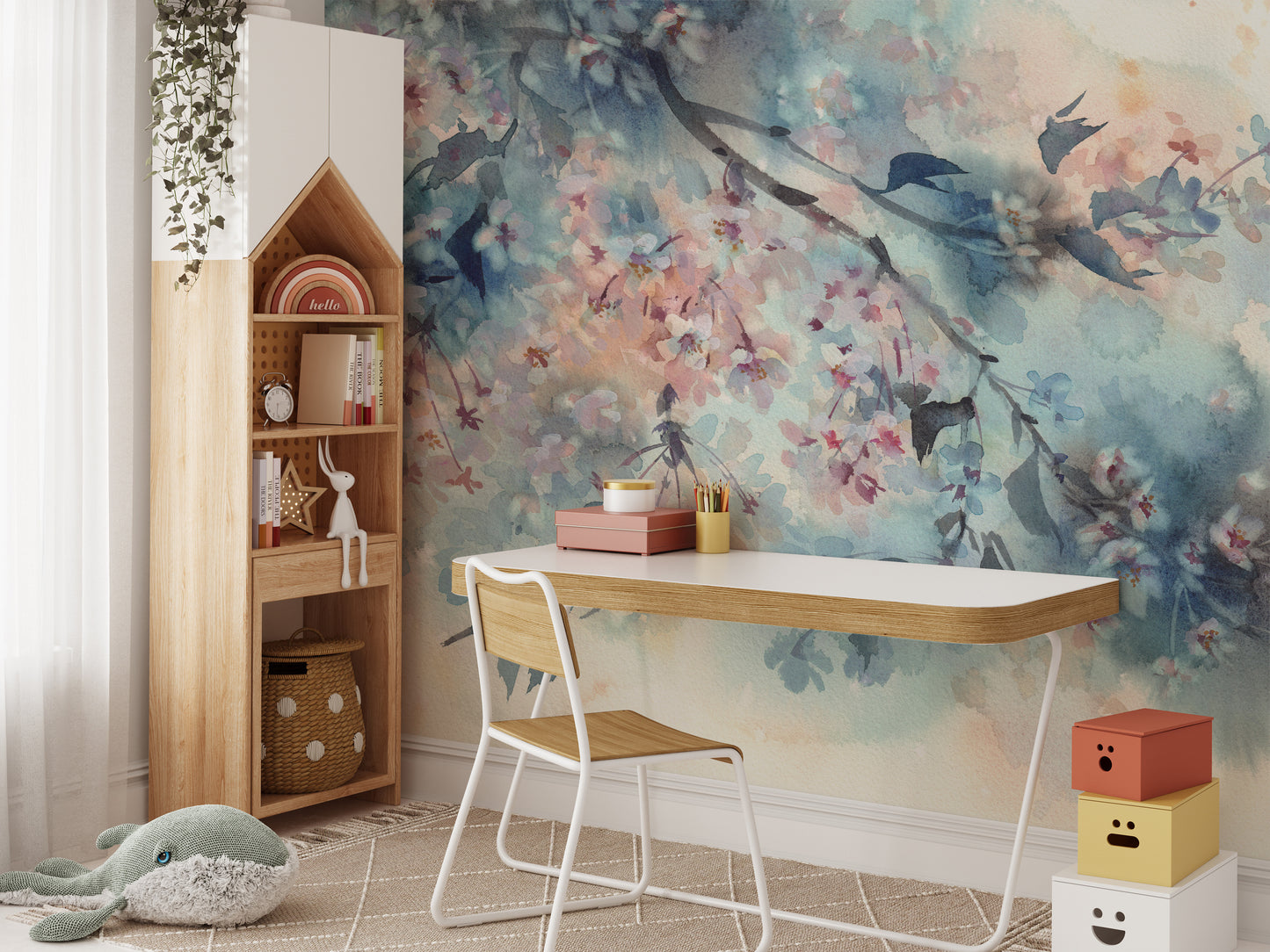 Pastel Flower Beautiful Peach Tones Wallpaper Murals