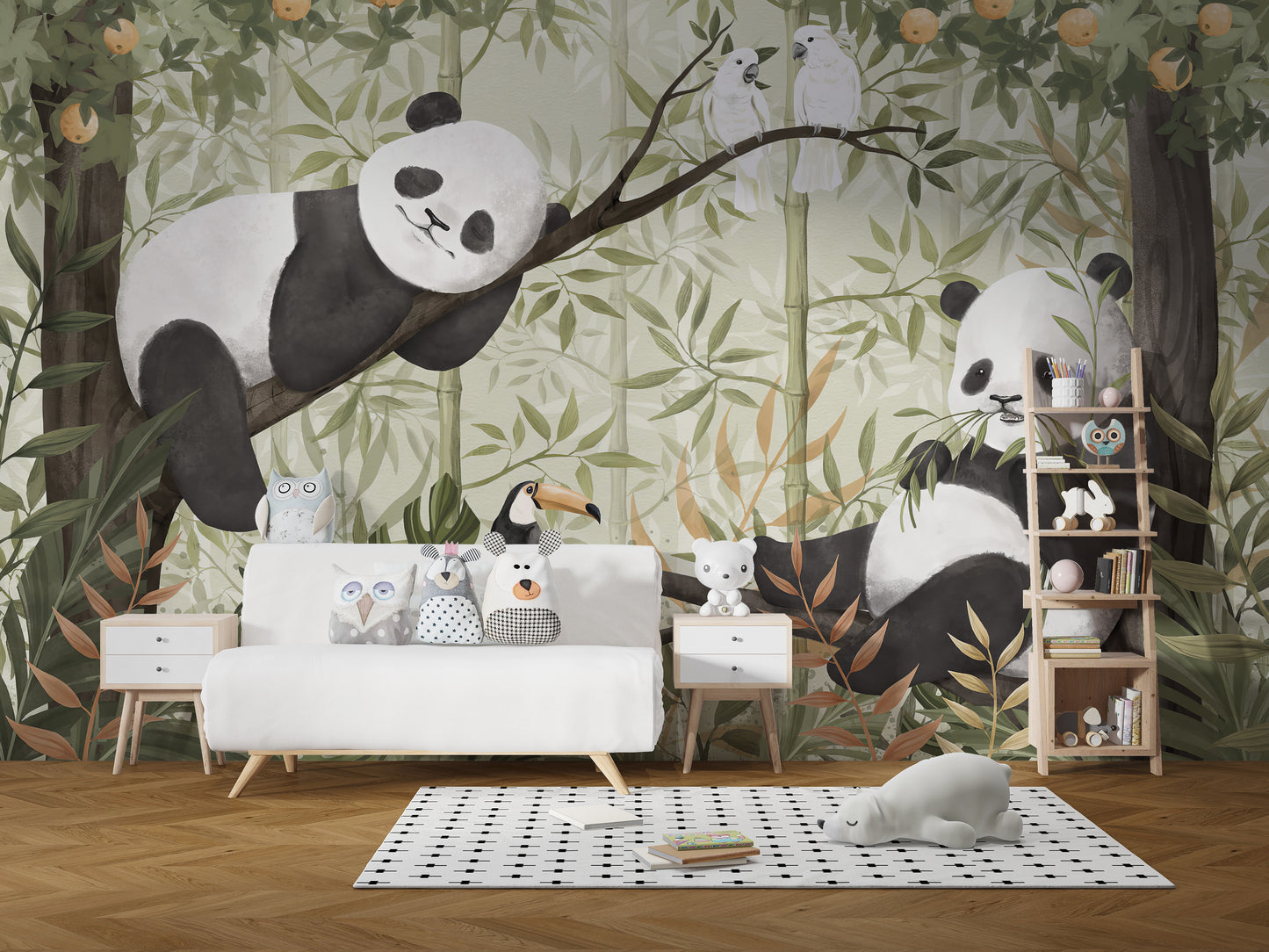 Peaceful Panda Canopy Wall Mural