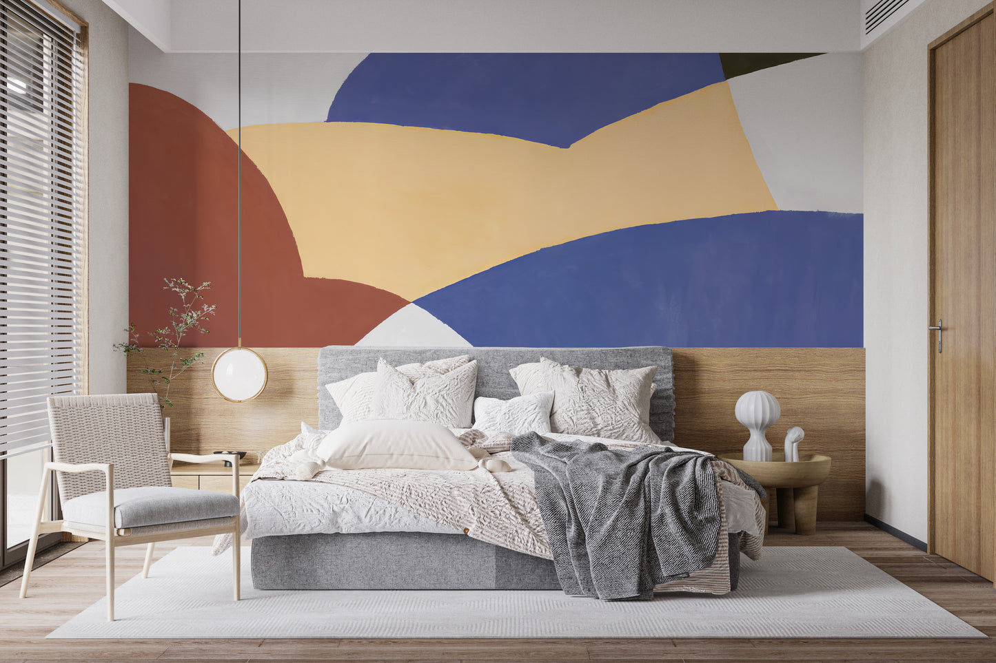 Artistic Vivid Watercolor Wall Mural